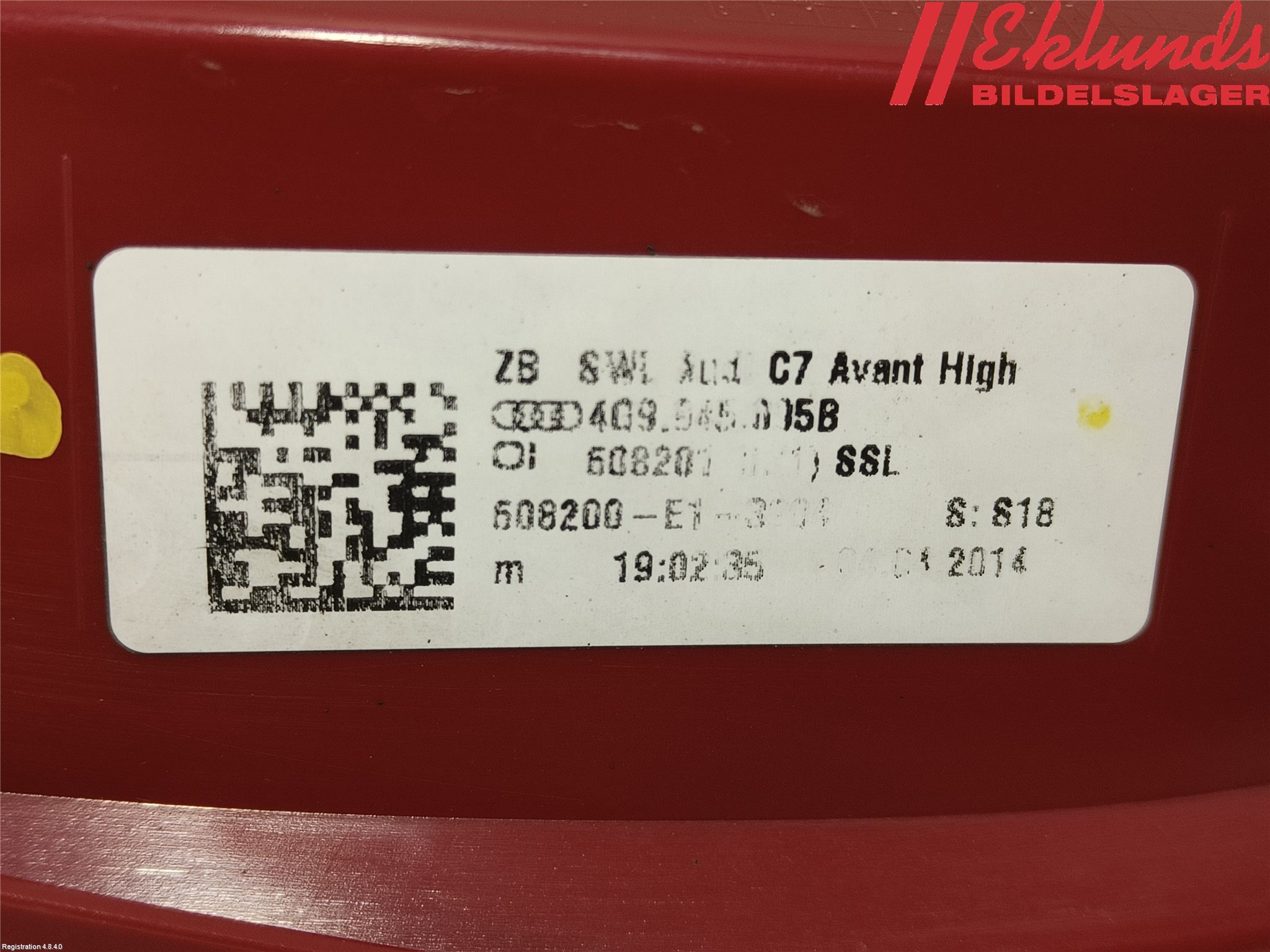 Audi A6/S6 4G 11-18 Bakljus Vänster