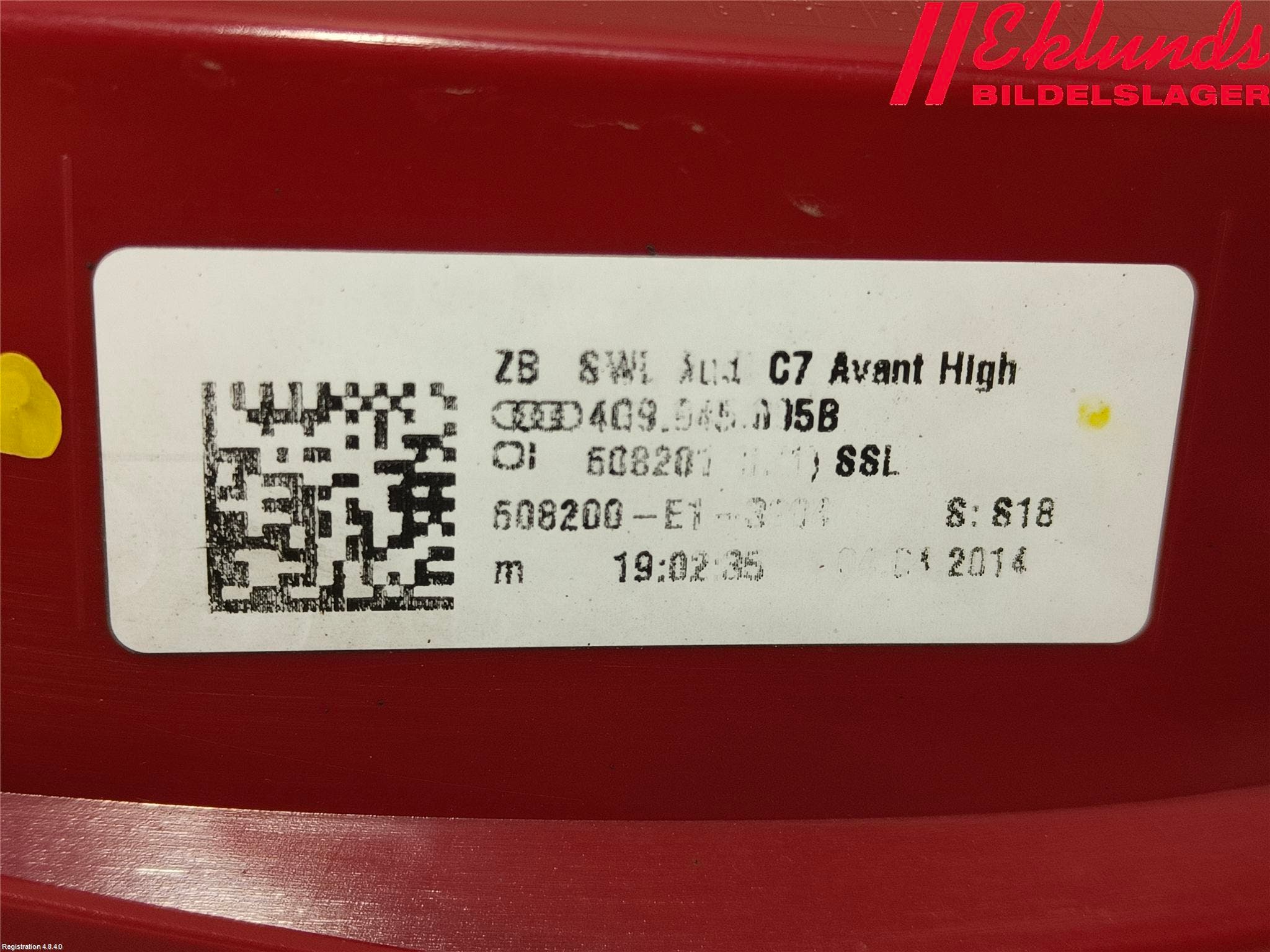 Audi A6/S6 4G 11-18 Bakljus Vänster