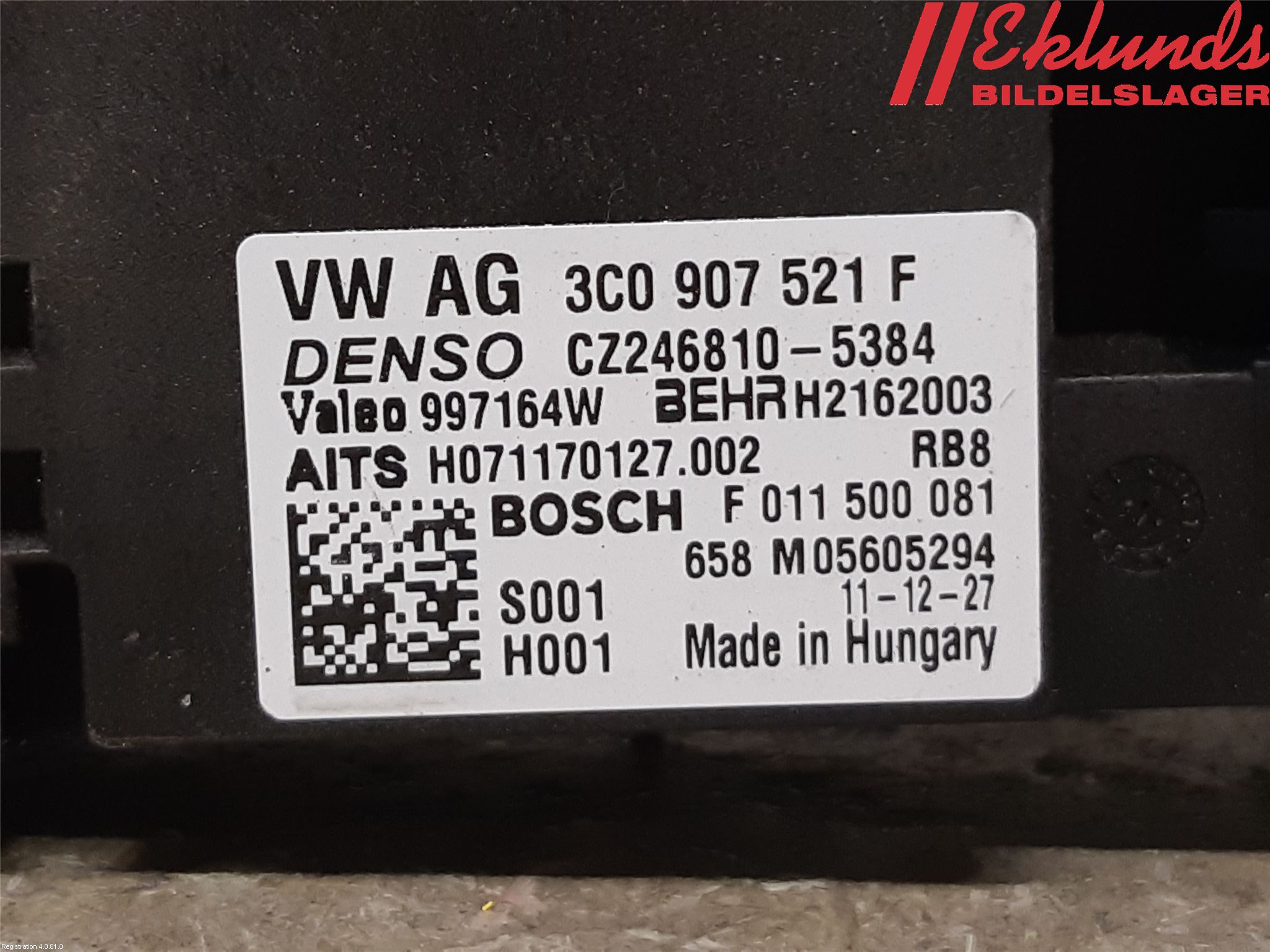 Volkswagen VW PASSAT 11-14 Värmefläktsmotstånd