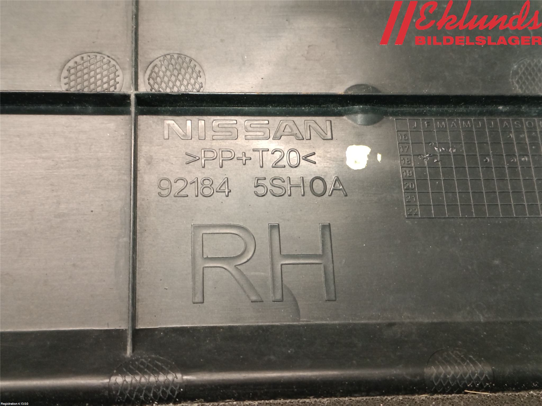 Nissan LEAF 18- Deflektor Plåt-Plast Kylning