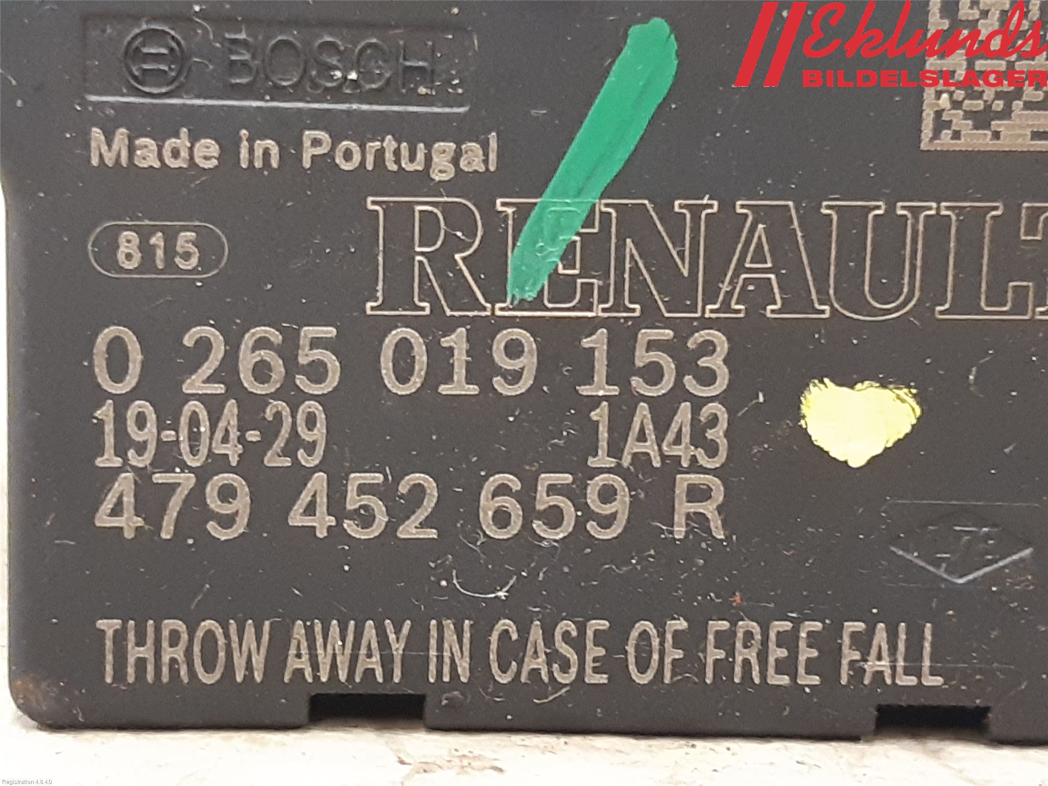 Fiat TALENTO 16- Givare Rattutslag