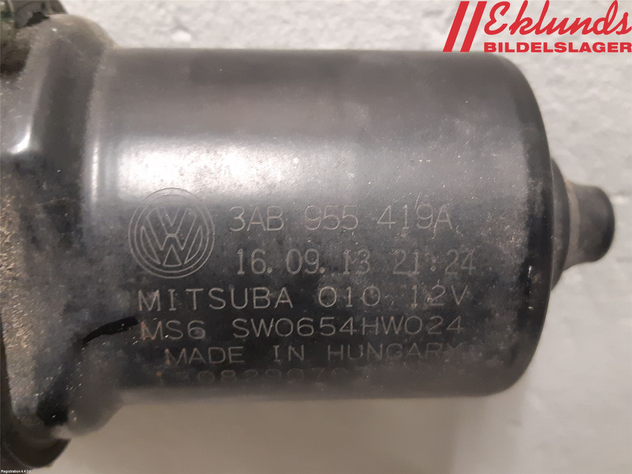 Volkswagen VW PASSAT 11-14 Torkarmotor Vindruta