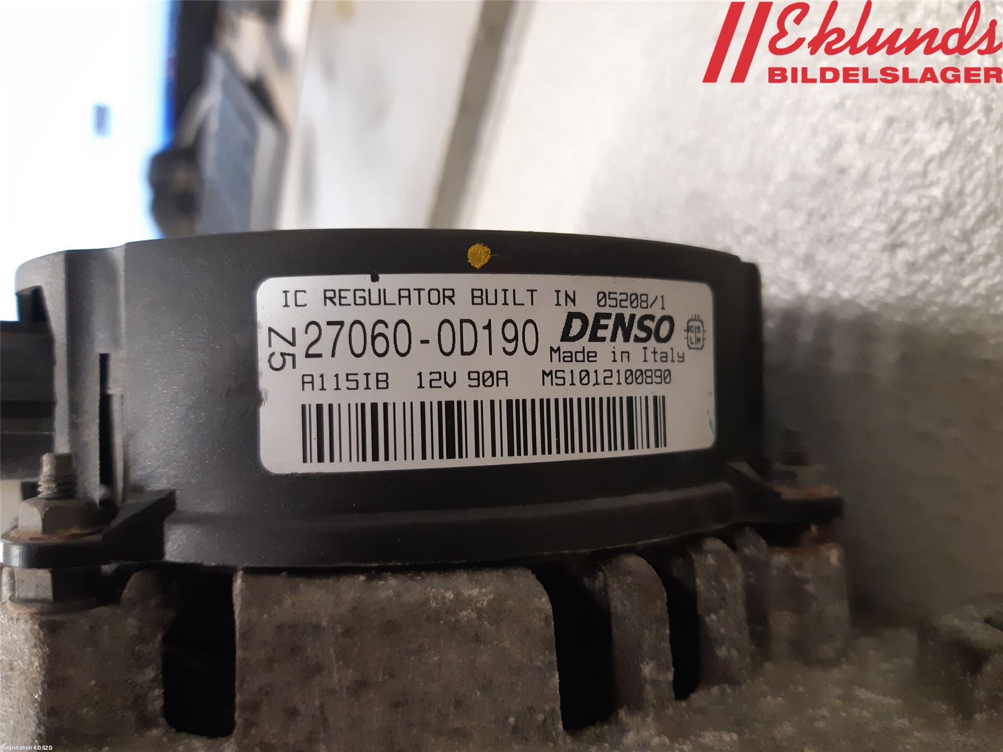 Toyota COROLLA VERSO 08-09 Generator