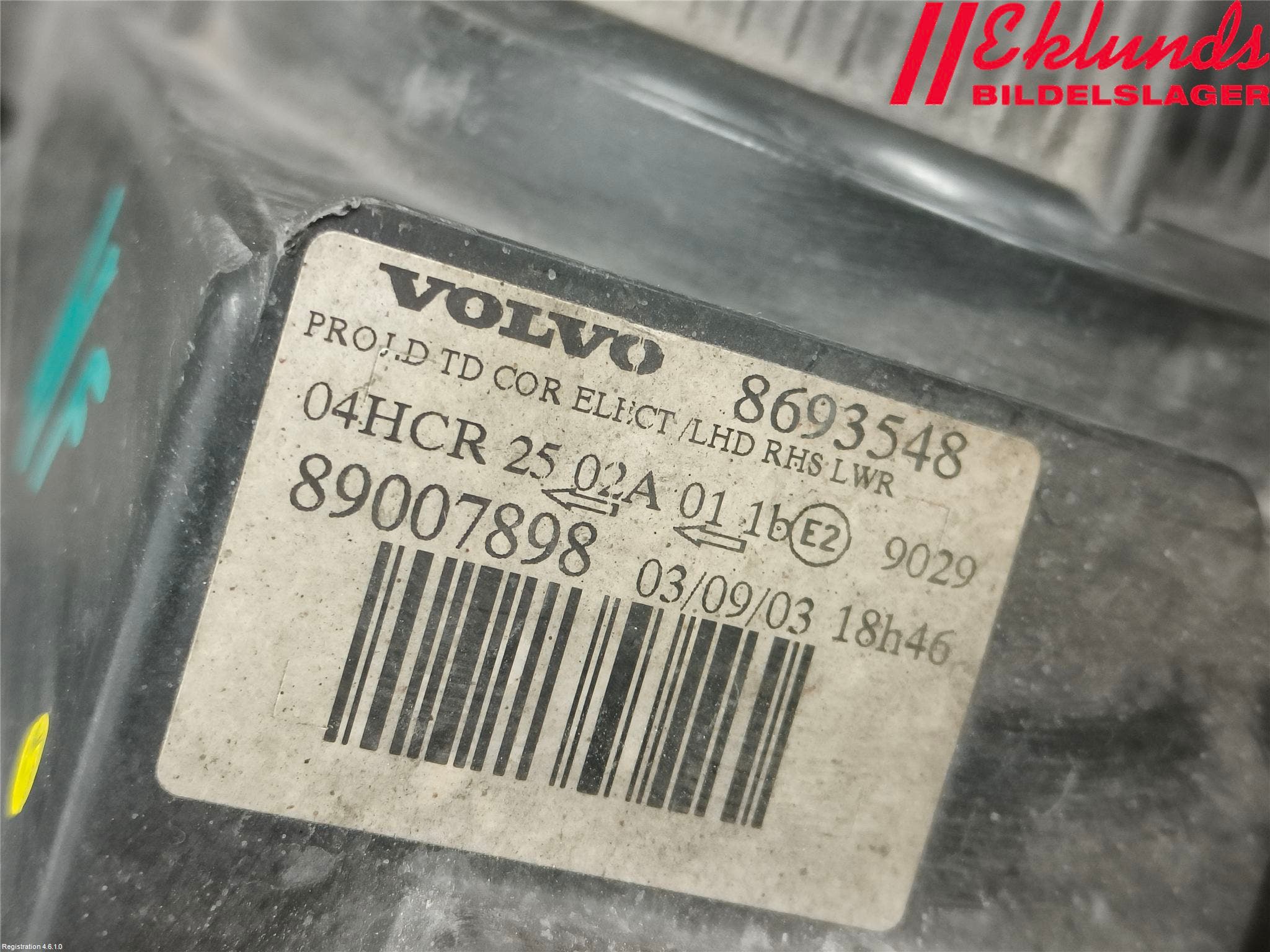 Volvo V70 00-04 Strålkastare Höger