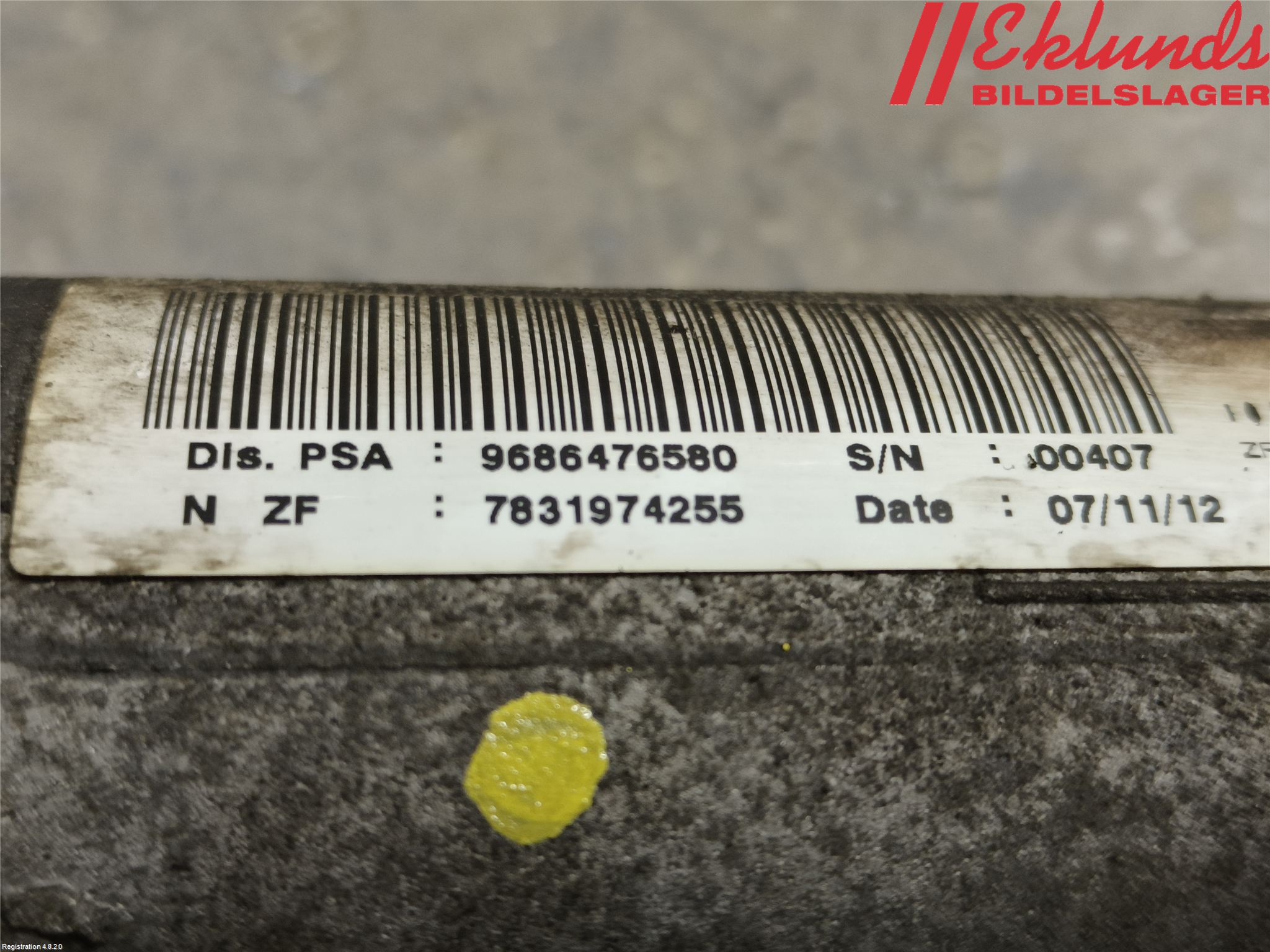 Peugeot 508 11-18 Styrväxel Servo -Snäcka