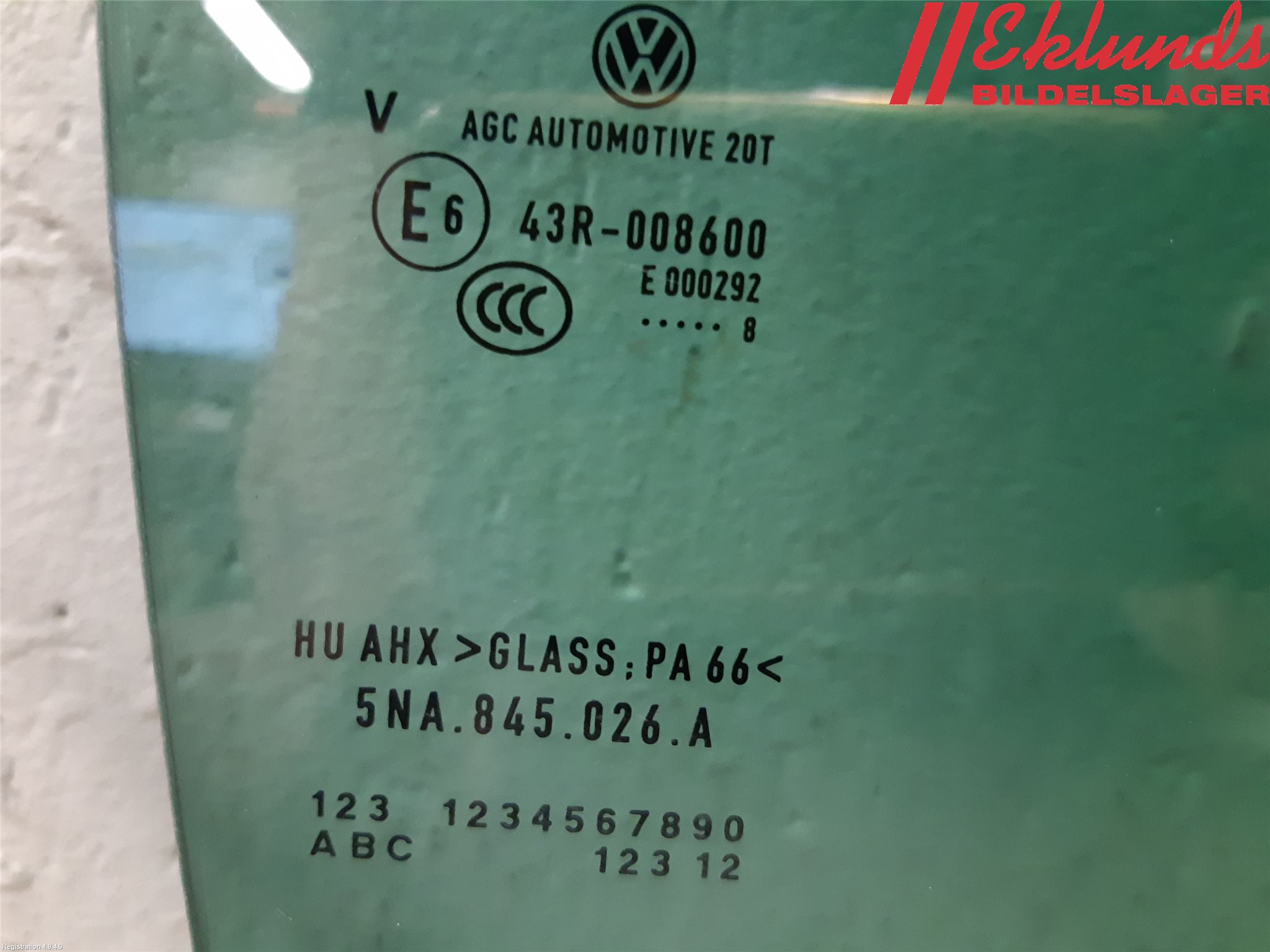Volkswagen VW TIGUAN 16-24 Dörruta Bak Höger