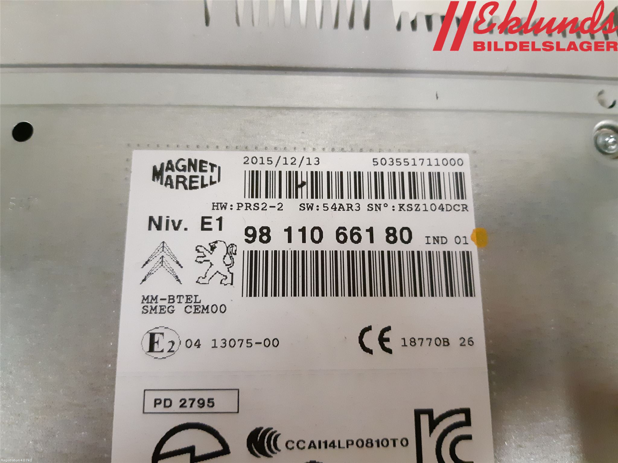 Peugeot 2008 13-20 Cd Radio - Multimediapanel