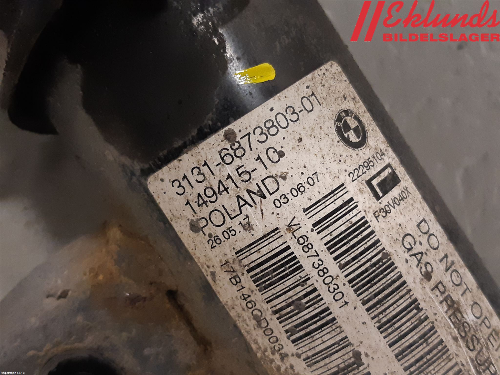 BMW 3 F30/F31/F80 12-19 Fjäderben Fram Vänster