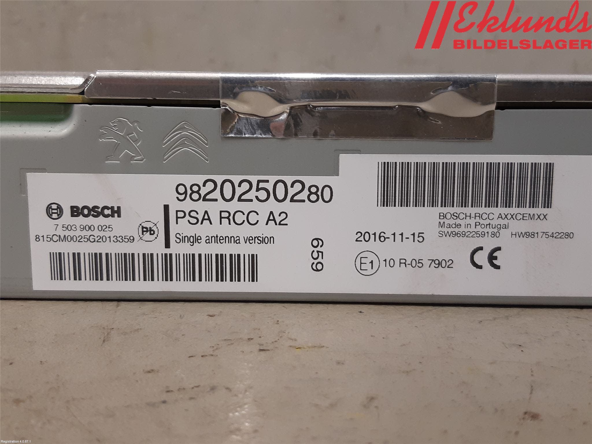 Citroen JUMPY/E-JUMPY 16- Cd Radio - Multimediapanel