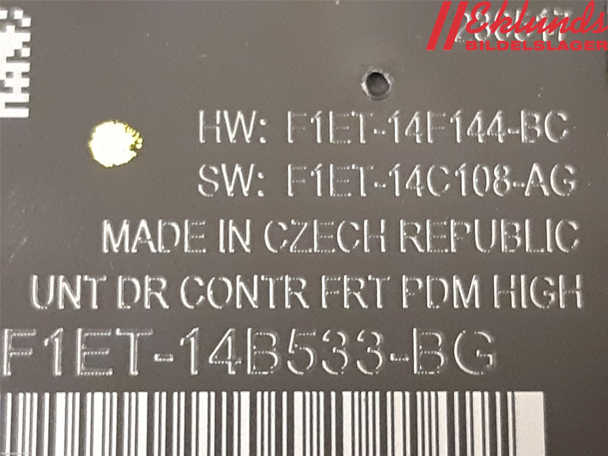 Ford KUGA 17-19 Styrenhet Dörr