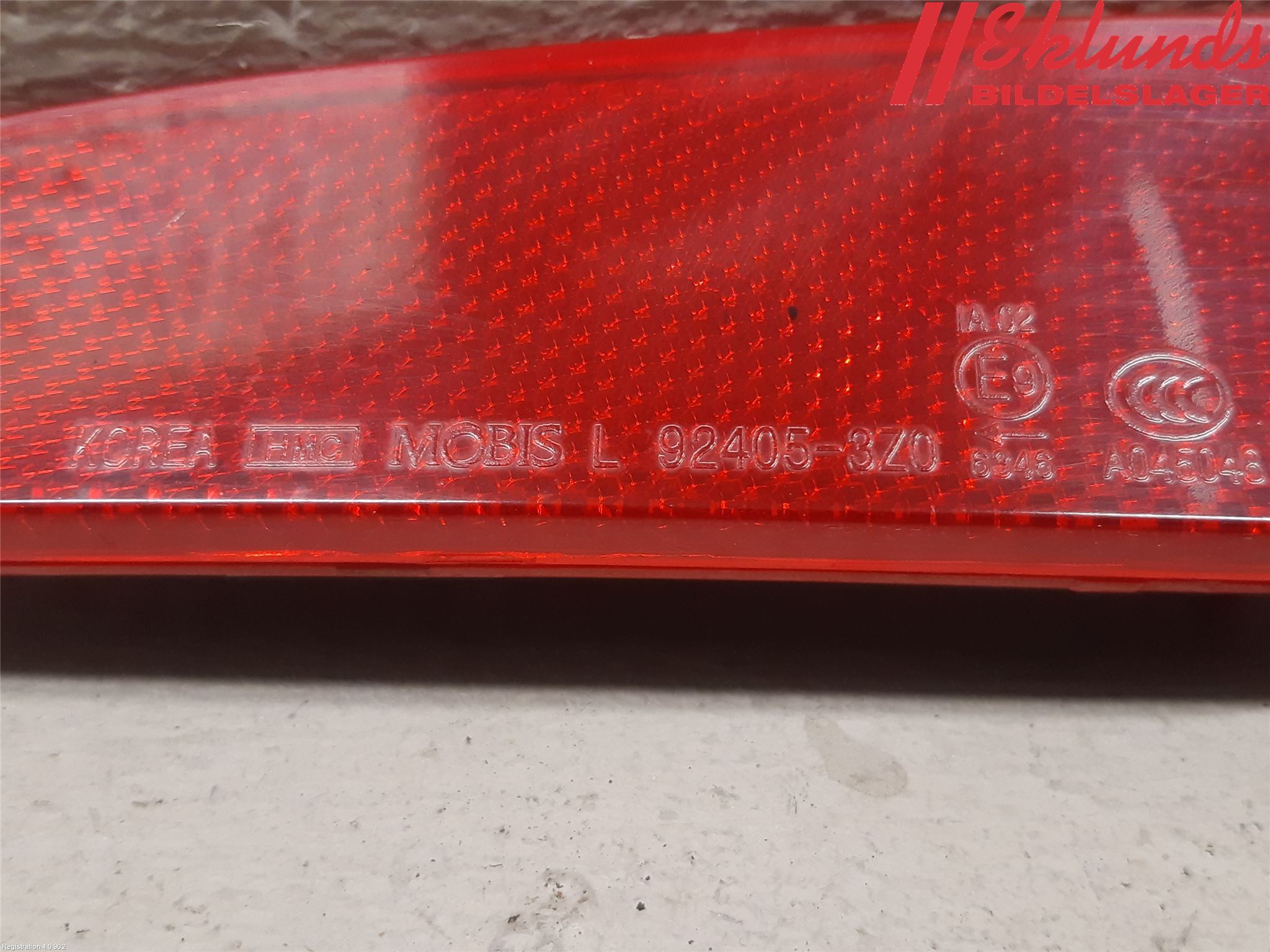 Hyundai i40 08-15 Dimljus/Reflex Bak