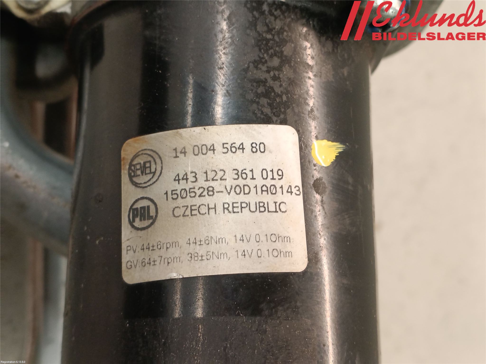 Peugeot EXPERT 07-14 Torkarmotor Vindruta