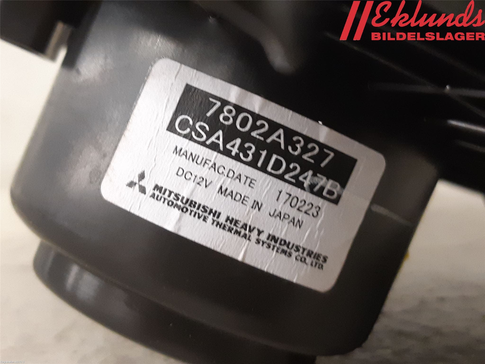 Mitsubishi OUTLANDER 13-21 Värmefläkt