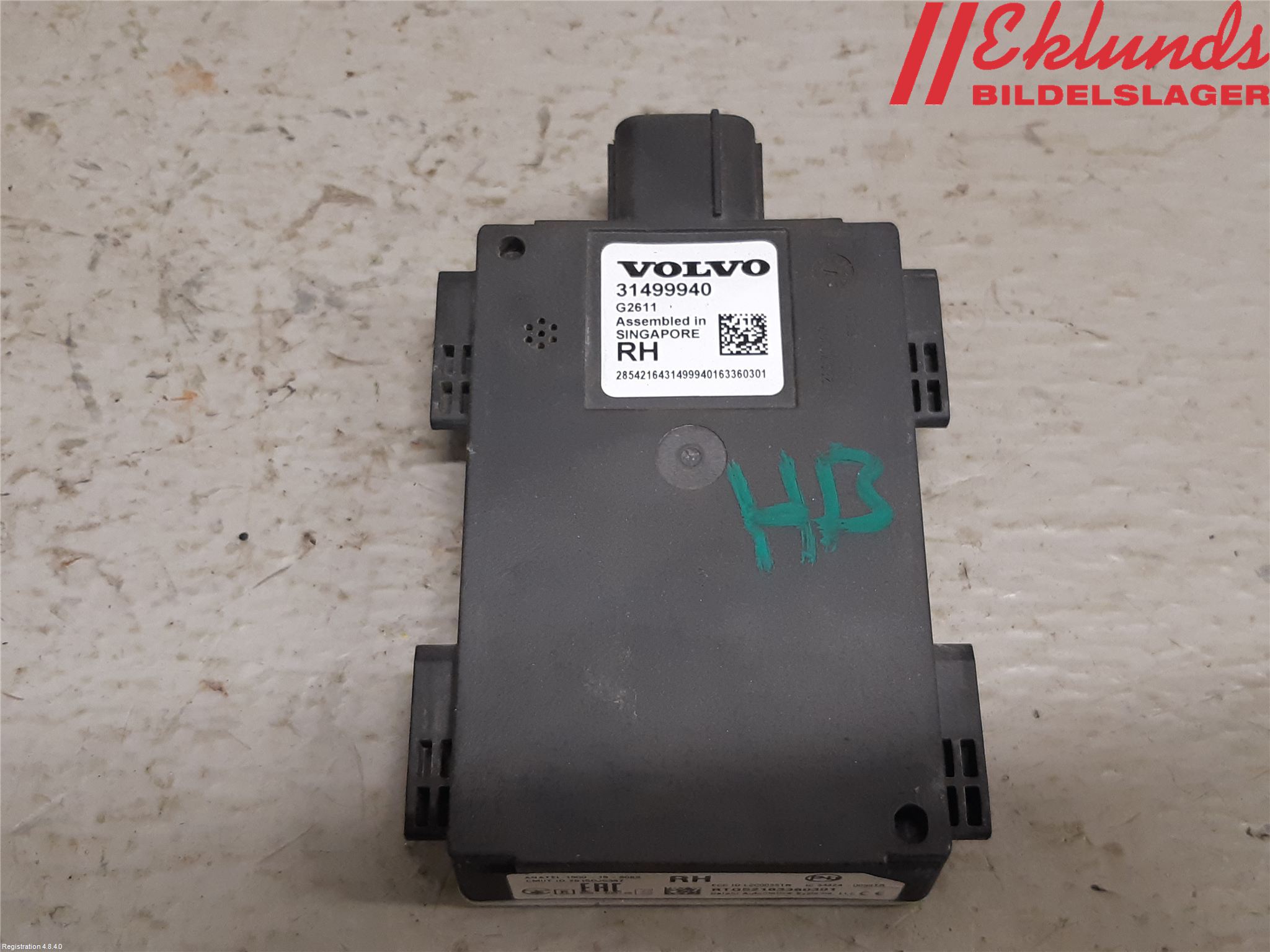 Volvo XC90/RECHARGE 16- Sensor Aktivt Kollisionsskydd