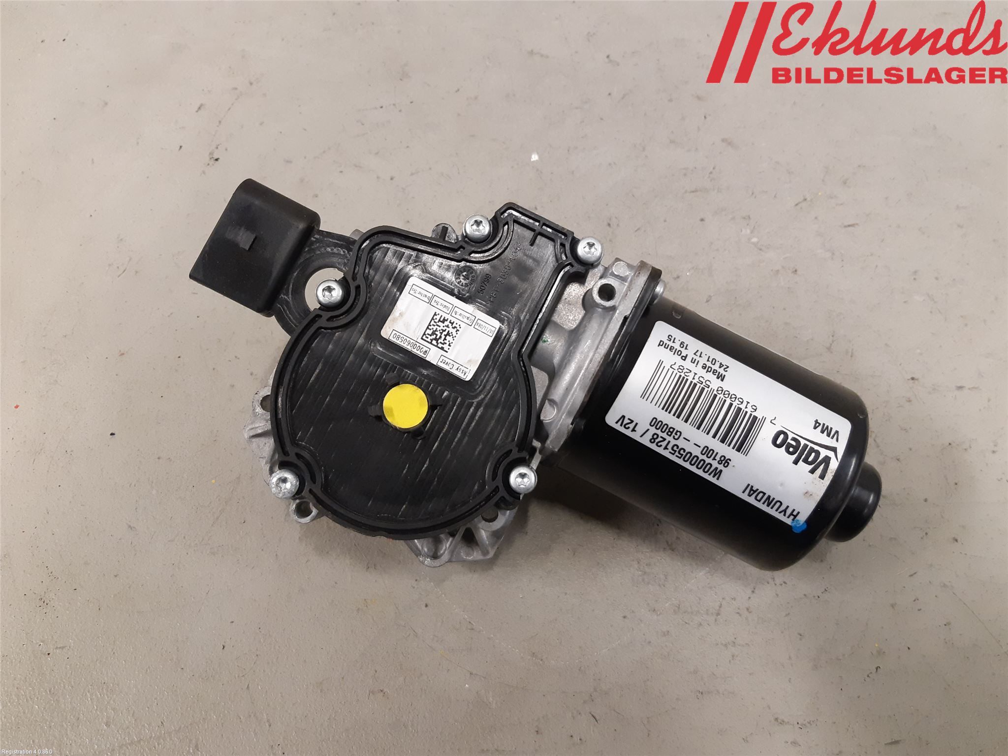 Hyundai i20 GB 15-20 Torkarmotor Vindruta