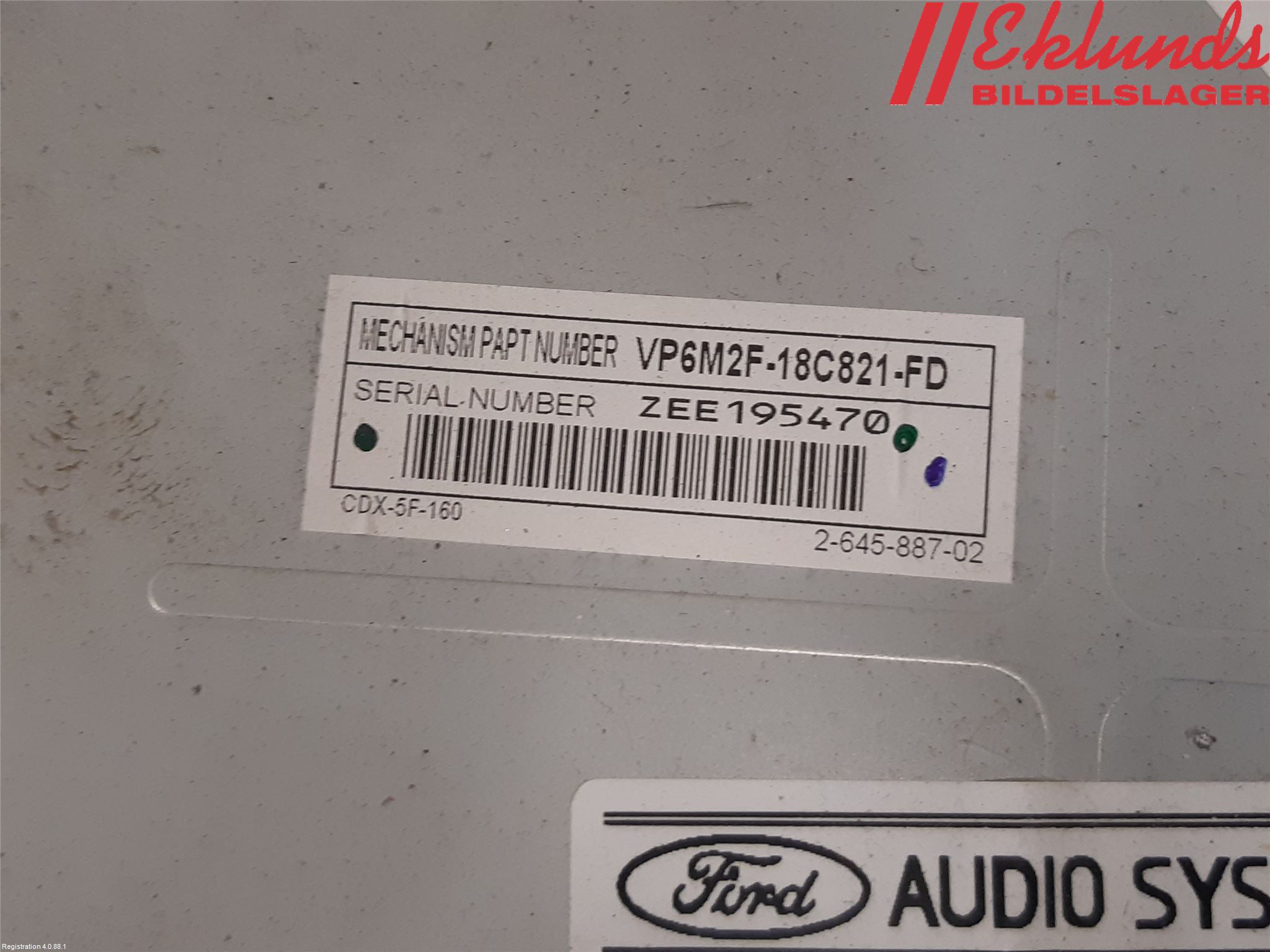 Ford FOCUS 08-11 Cd Radio - Multimediapanel