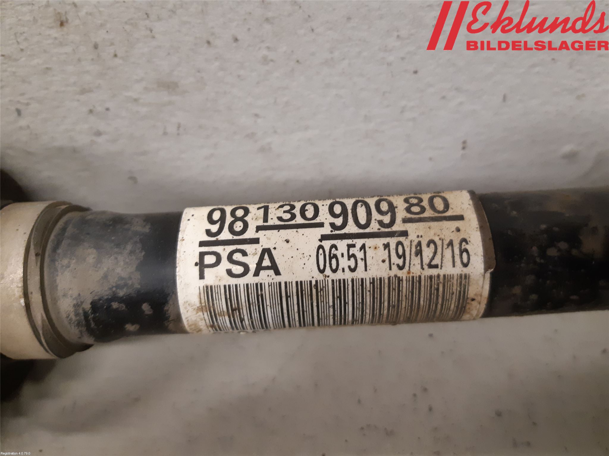 Peugeot EXPERT/E-EXPERT 17- Drivaxel Fram Höger