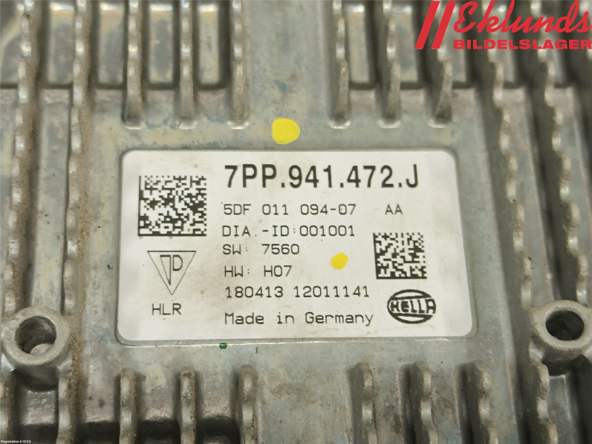 Audi A6/S6 4G 11-18 Styrenhet Strålkastare