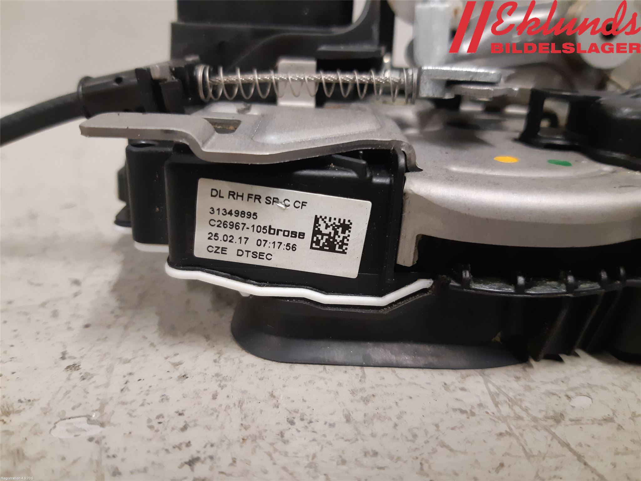 Volvo V90 17->> Låskista-Dörrlås