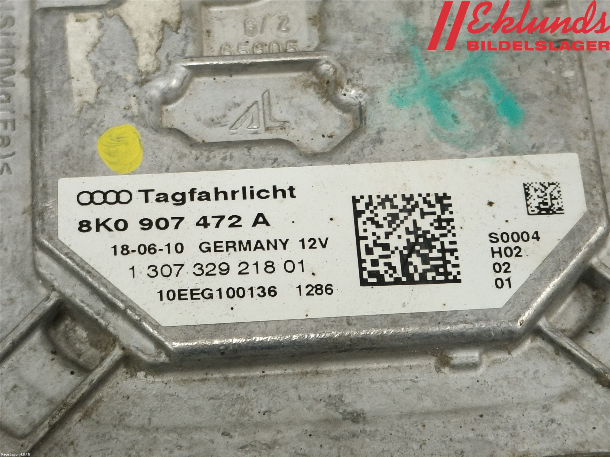 Audi A4/S4 08-11 Styrenhet Strålkastare