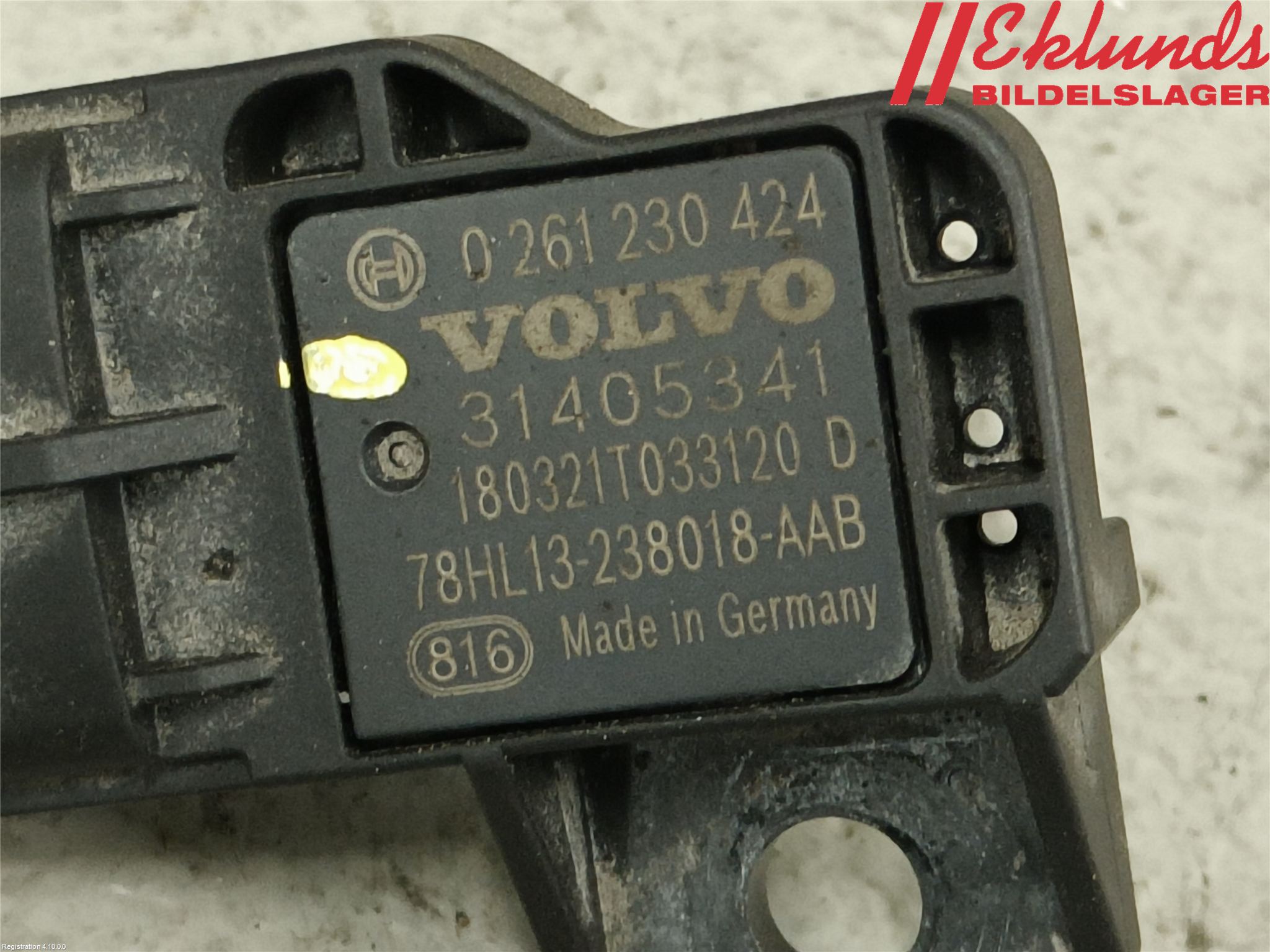 Volvo V40 CROSS COUNTRY 13-19 Givare Temp-Tryck Avgas