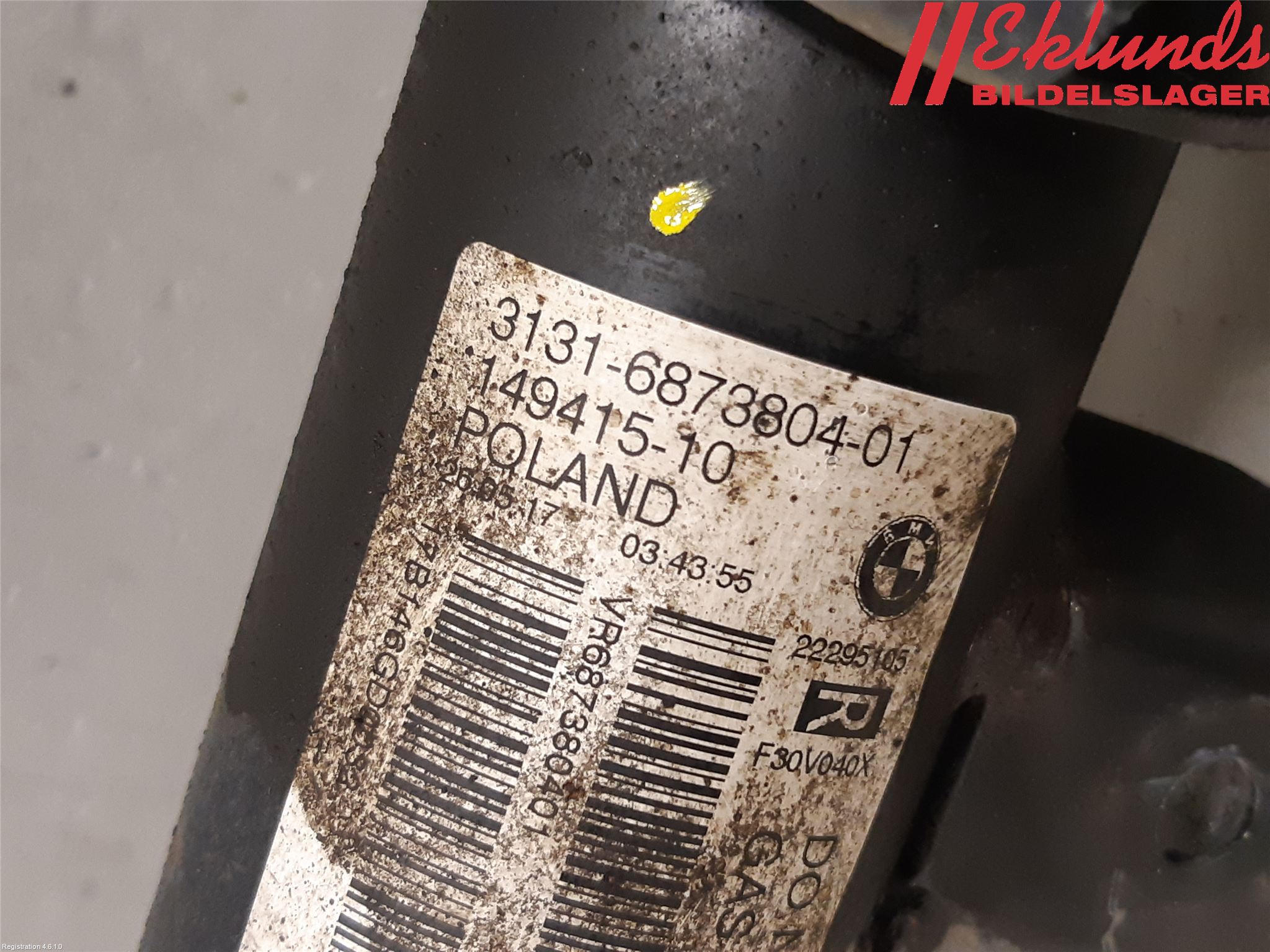 BMW 3 F30/F31/F80 12-19 Fjäderben Fram Höger