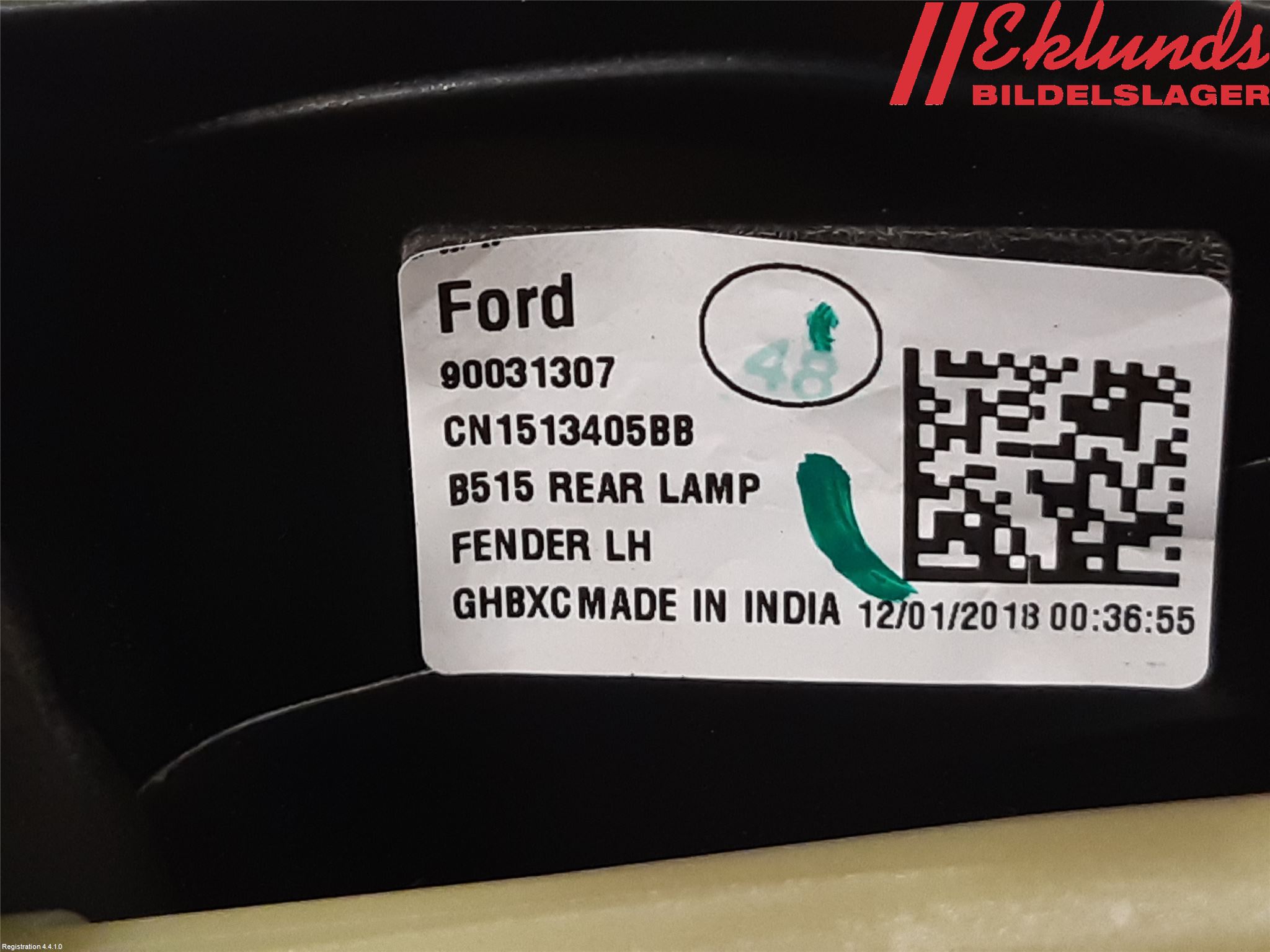 Ford ECOSPORT 17- Bakljus Vänster