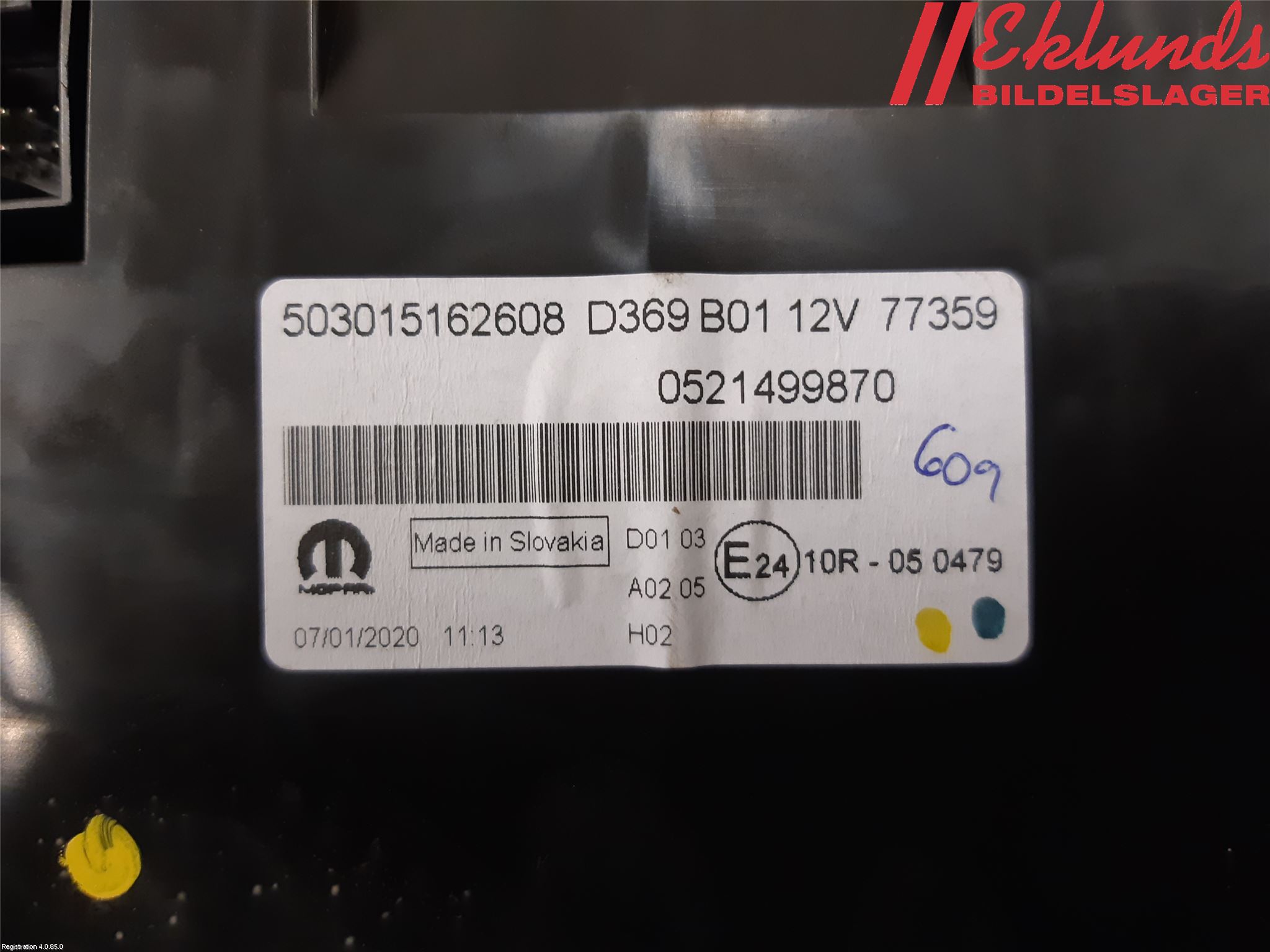 Fiat DOBLO CARGO Instrument Komb