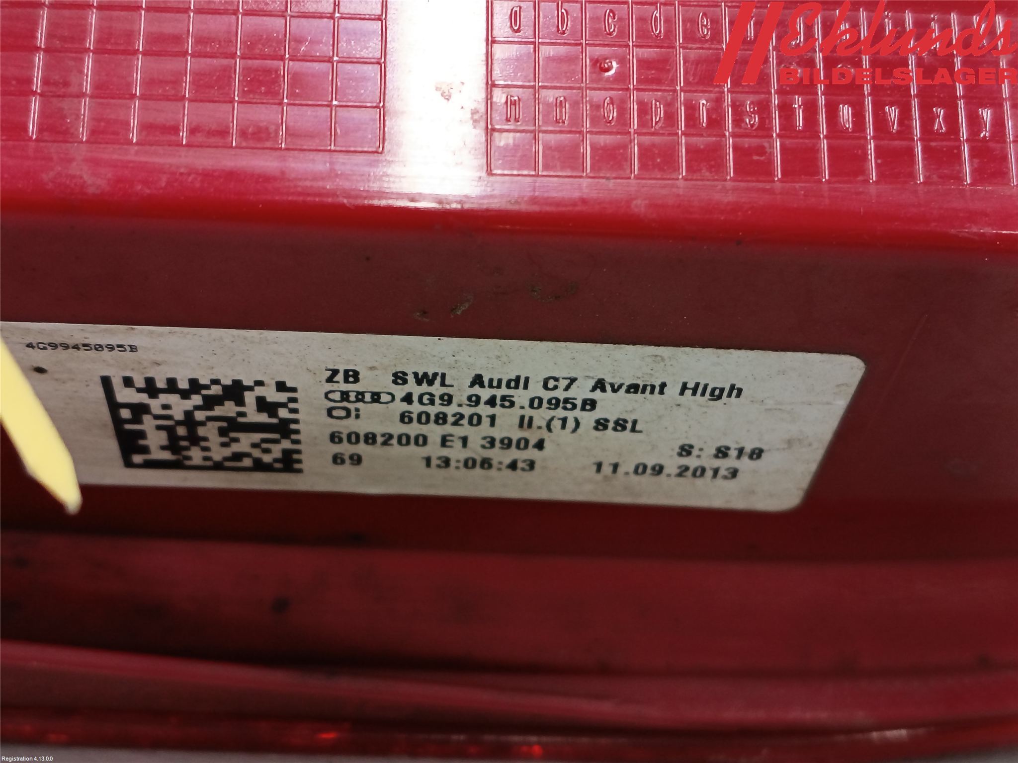 Audi A6 ALLROAD 12-18 Bakljus Vänster