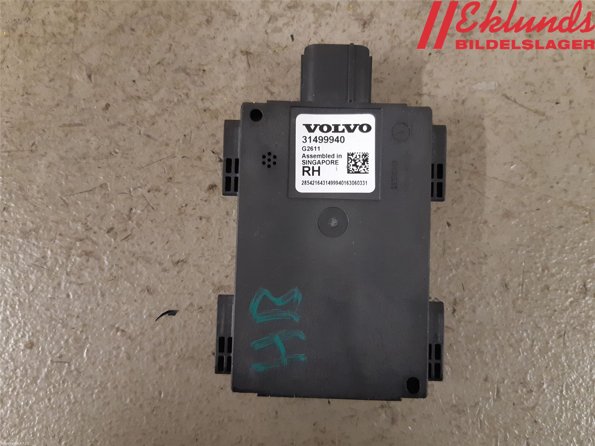 Volvo XC90/RECHARGE 16- Sensor Aktivt Kollisionsskydd