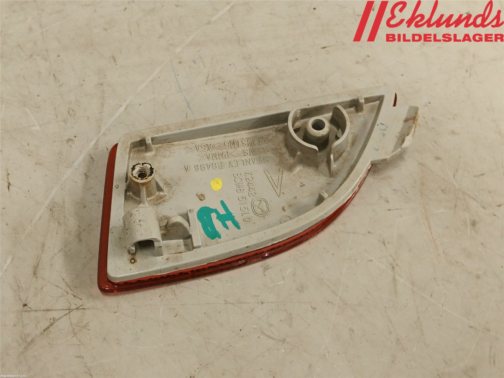 Mazda 3 III 14-19 Dimljus/Reflex Bak