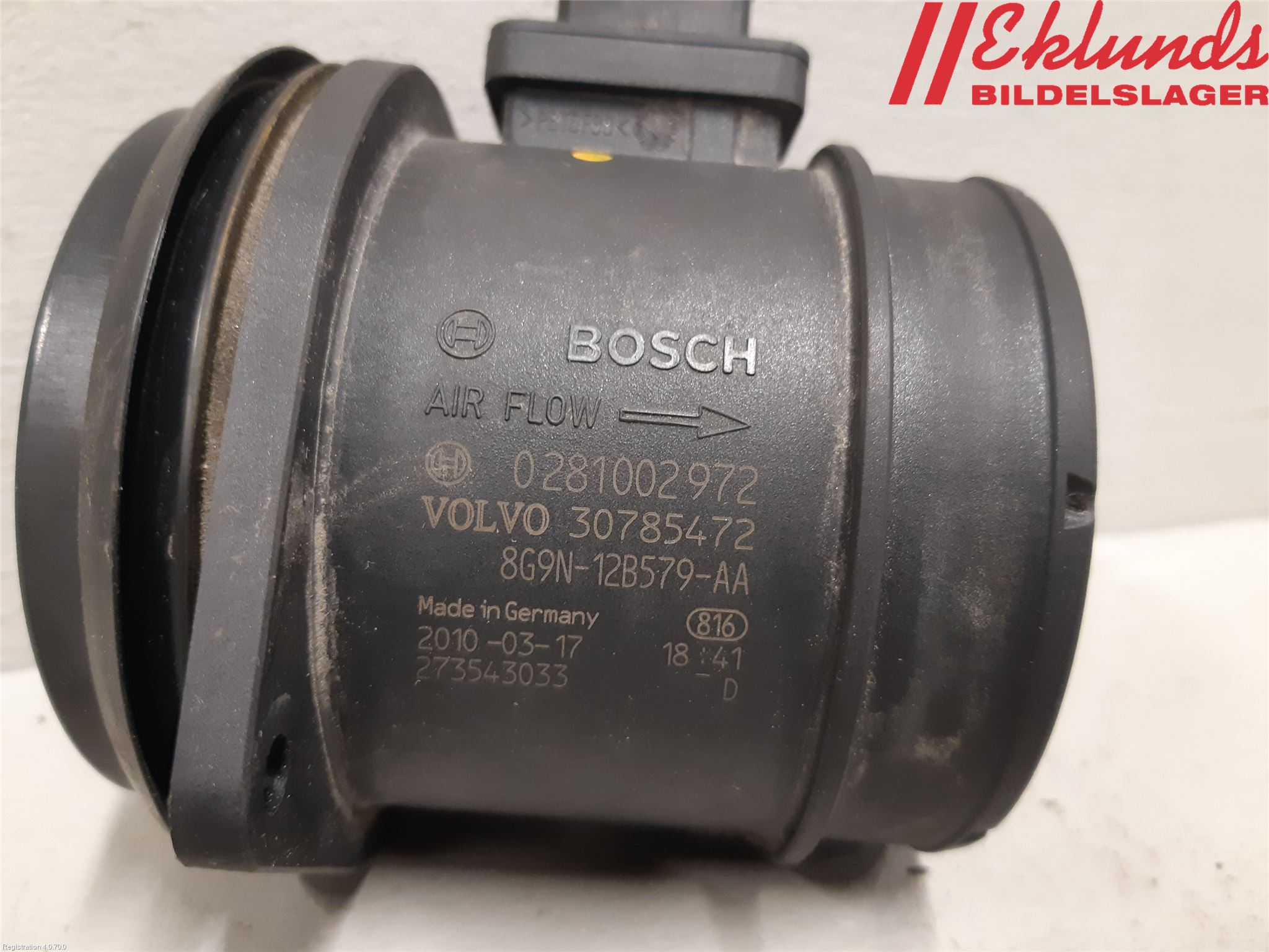 Volvo XC70 08-13 Injluftmassamätare