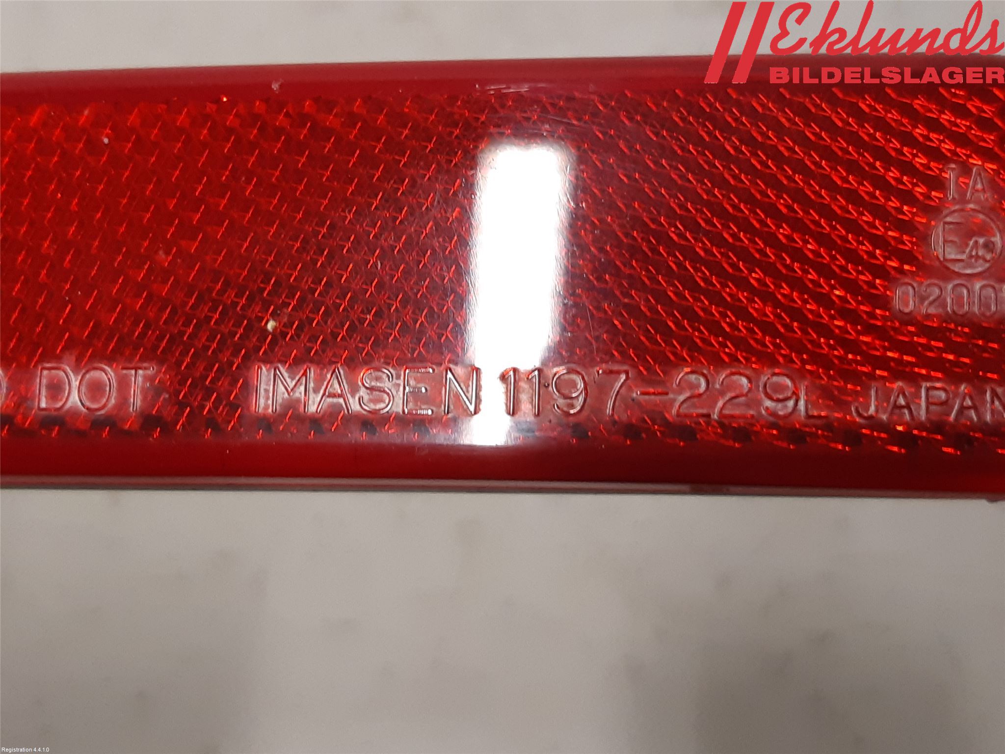 Mitsubishi LANCER 07-14 Dimljus/Reflex Bak