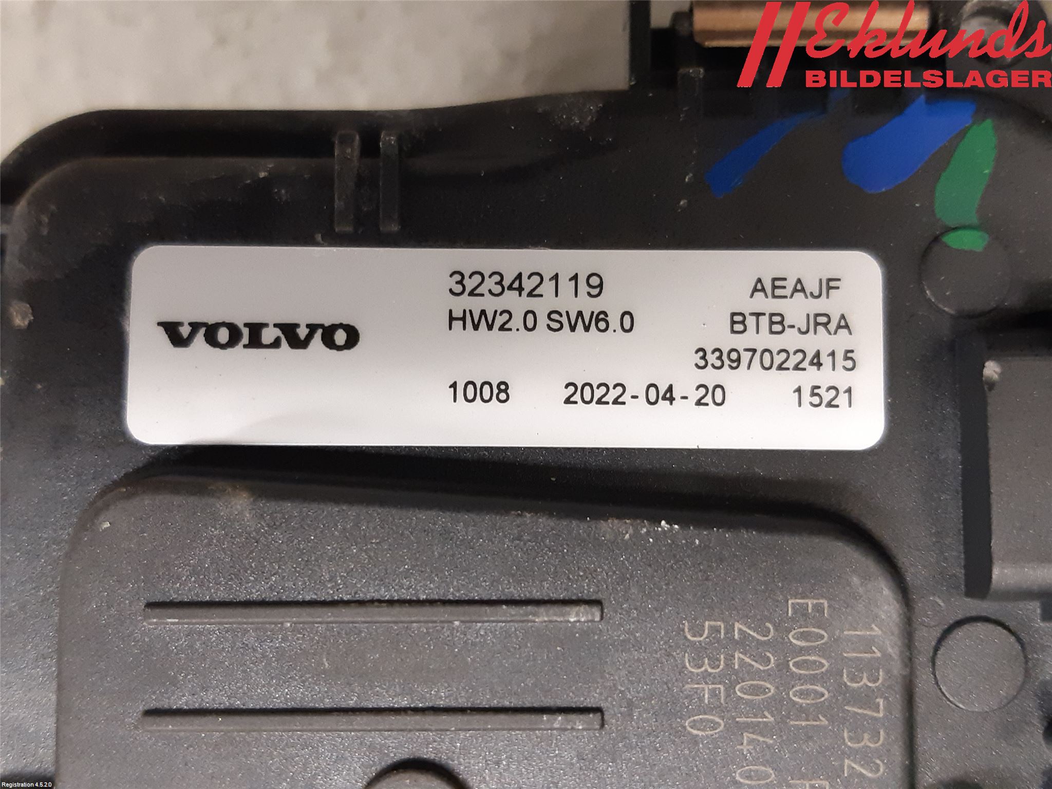 Volvo V90 17->> Torkarmotor Vindruta