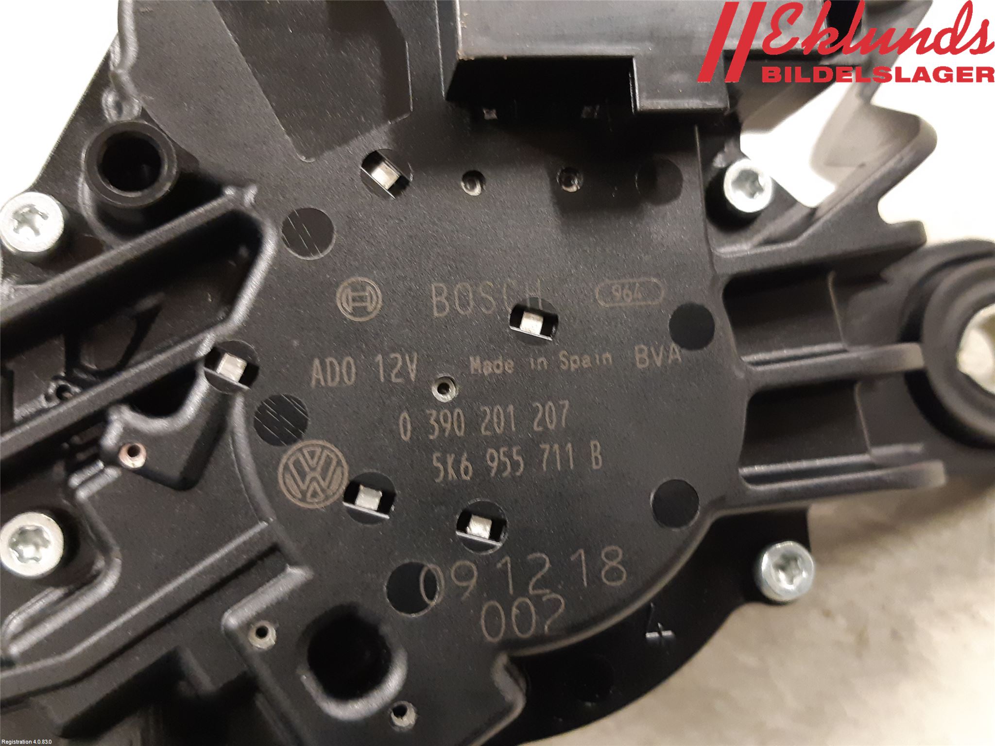 Volkswagen VW POLO 10-17 Torkarmotor Baklucka