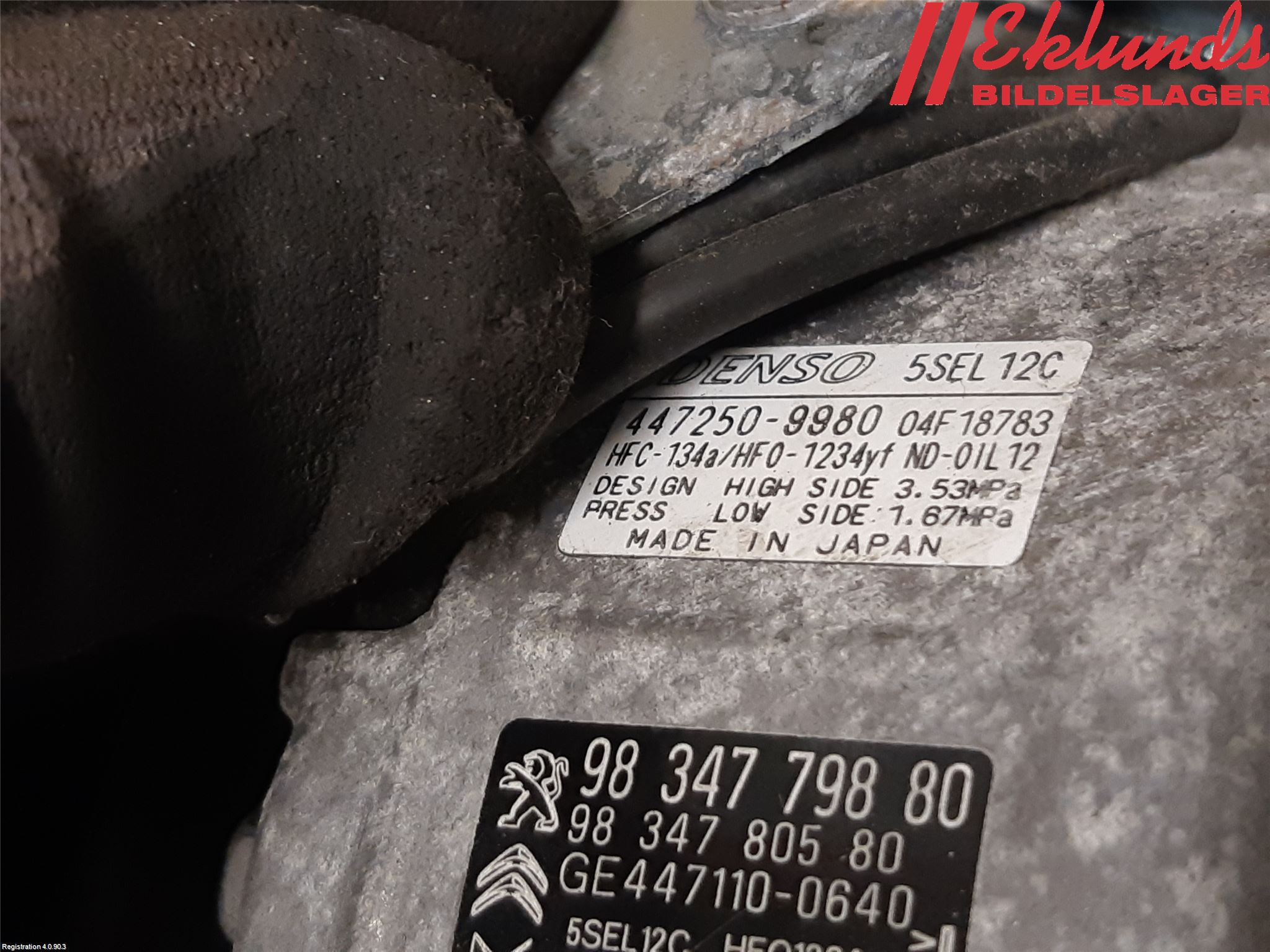 Peugeot 2008/E-2008 20- Ac Kompressor