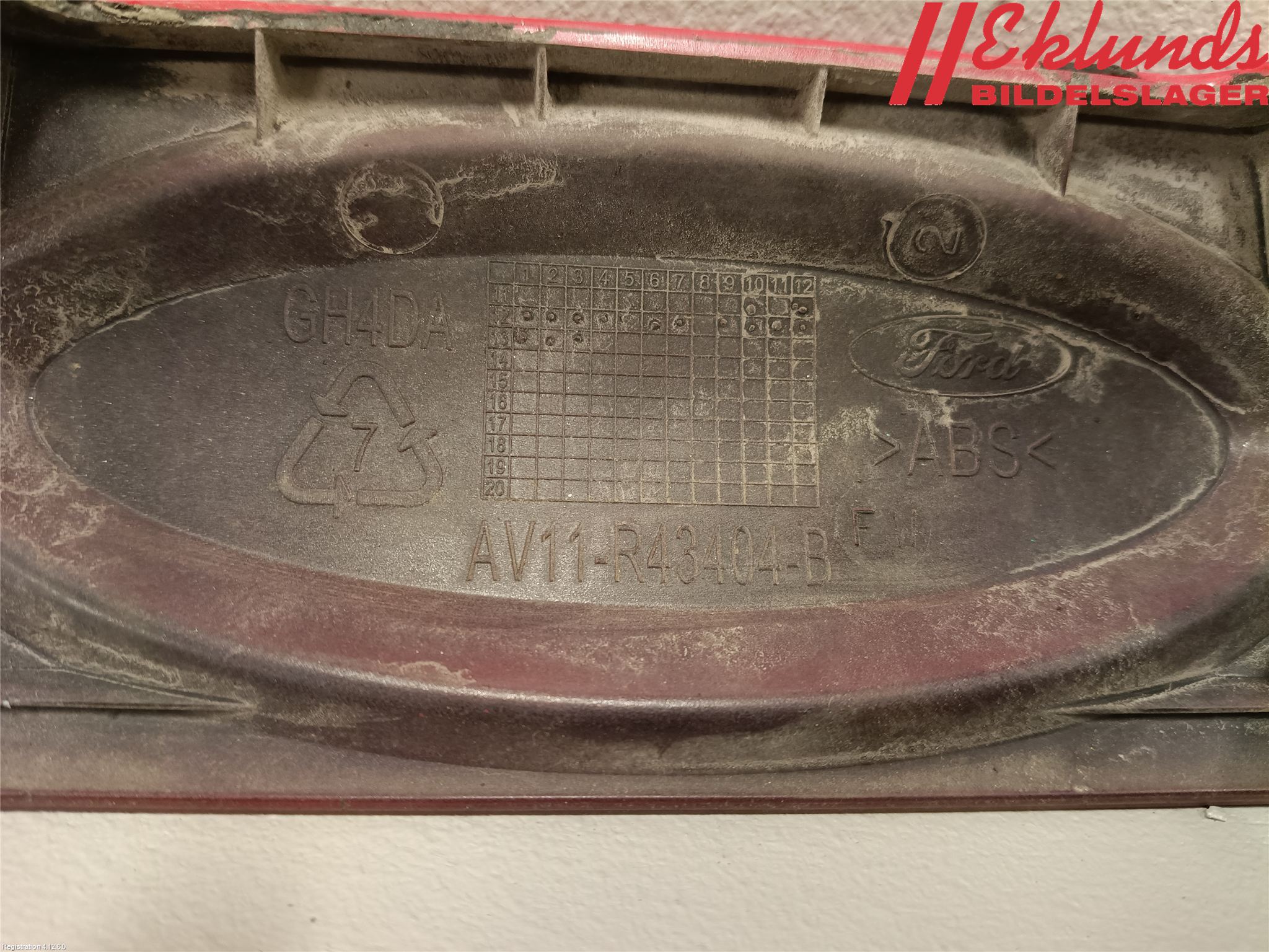 Ford B-MAX 12-17 List Bak-Baklucka