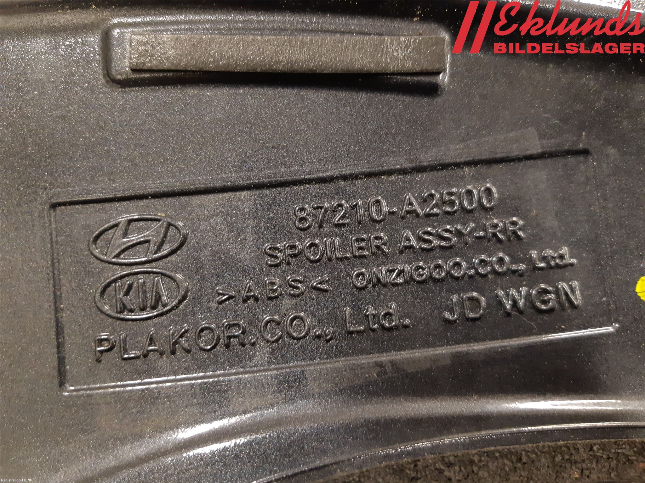 Kia CEED 12-18 Spoiler Baklucka