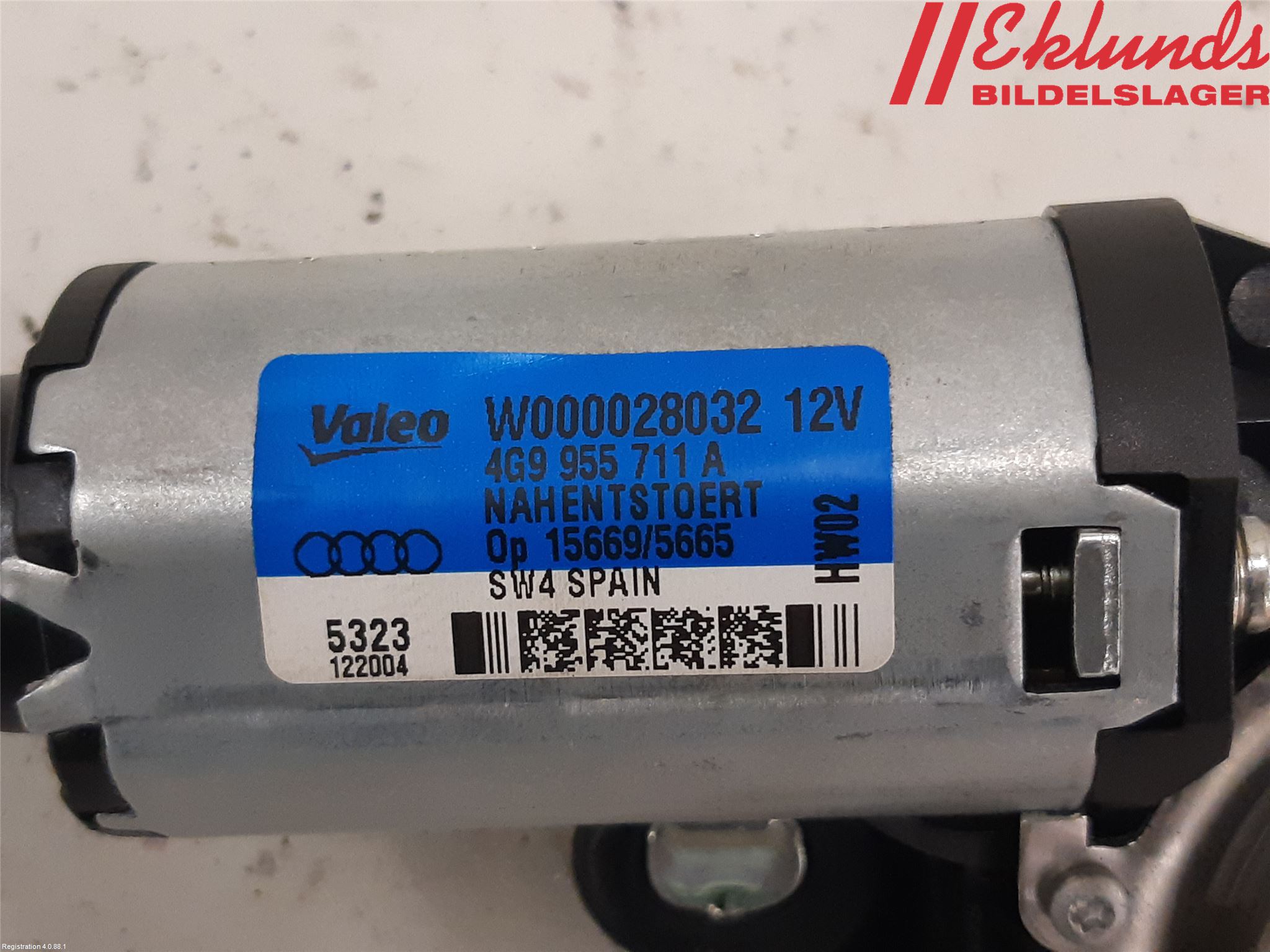 Audi A6/S6 4G 11-18 Torkarmotor Baklucka
