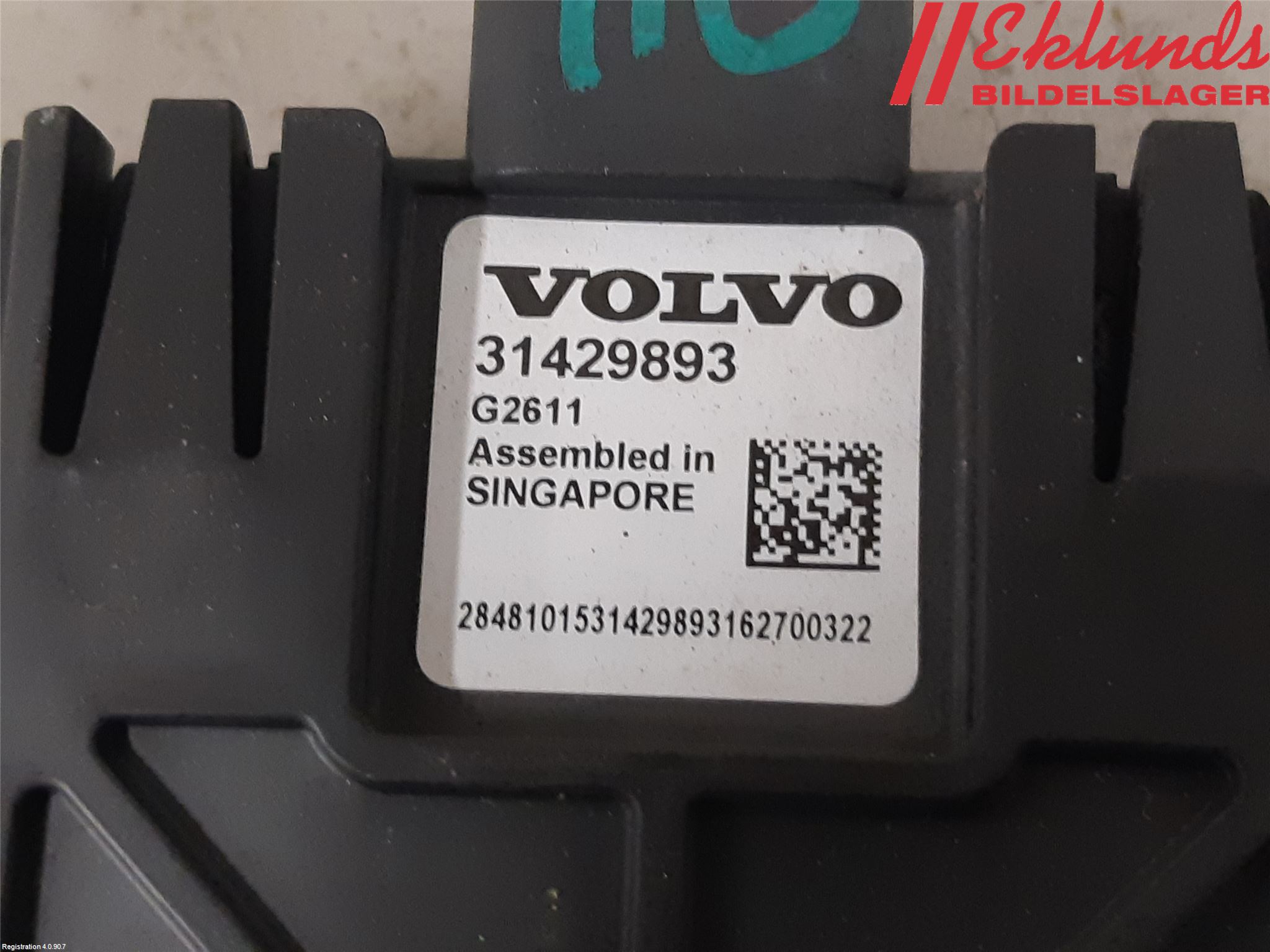 Volvo V60 CROSS COUNTRY 16-18 Sensor Aktivt Kollisionsskydd