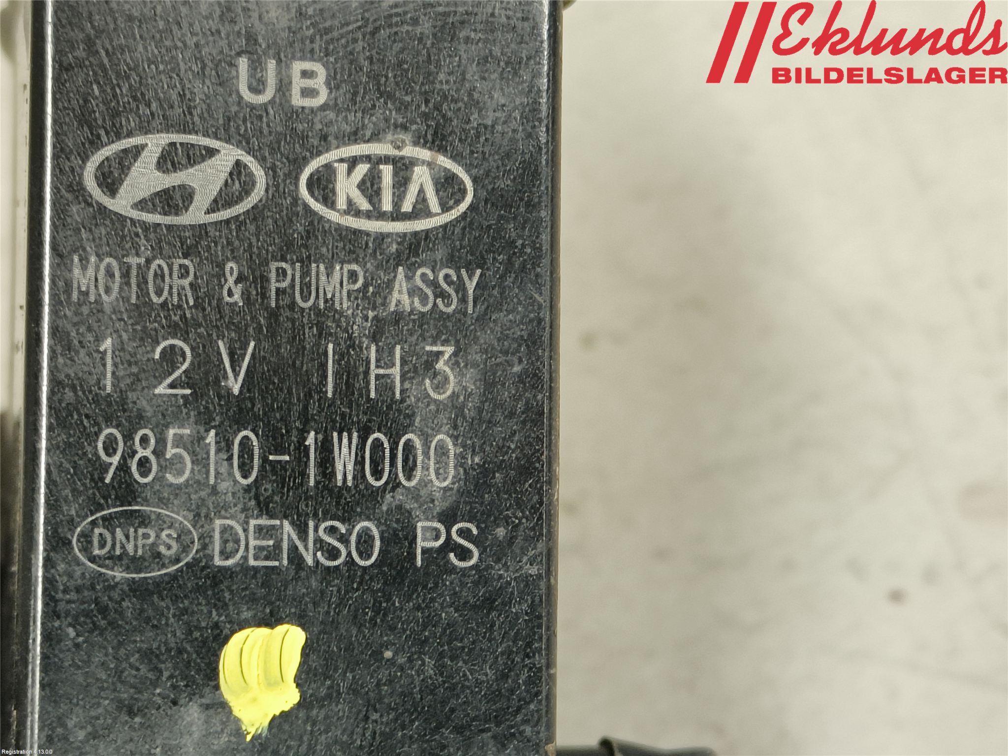 Kia CEED 12-18 Spolarpump Vindruta