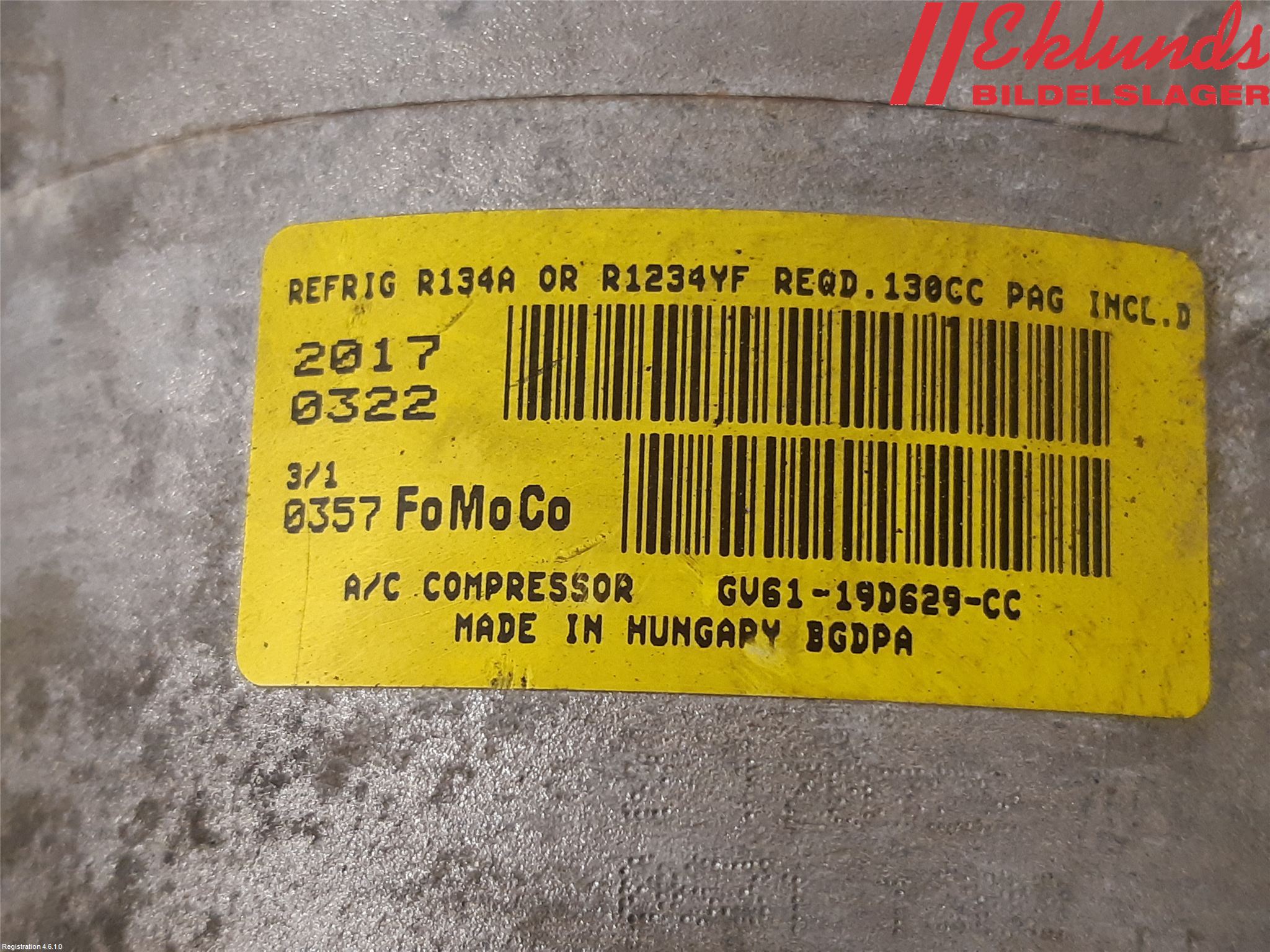 Ford KUGA 17-19 Ac Kompressor