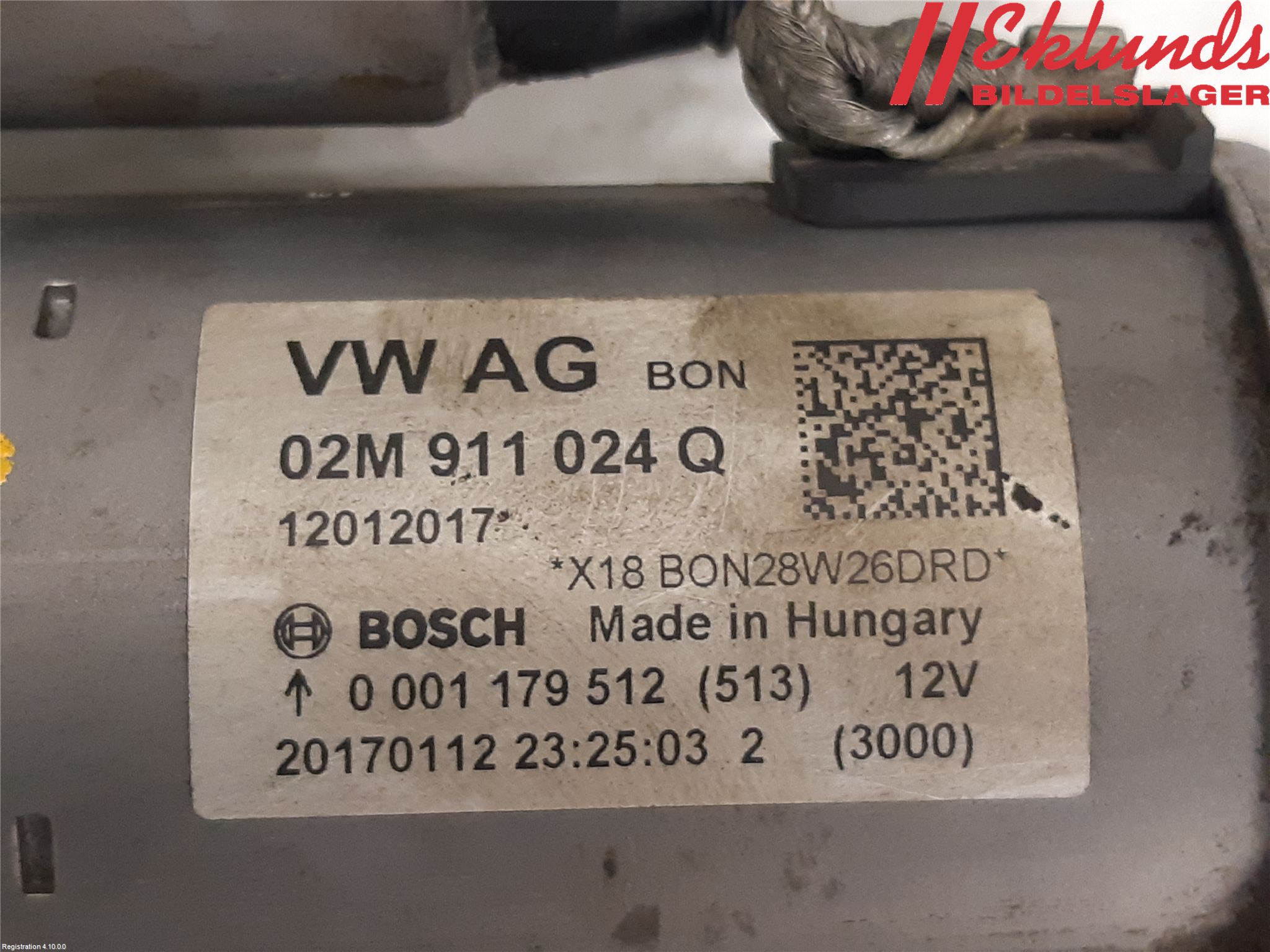 Skoda FABIA 15-21 Startmotor