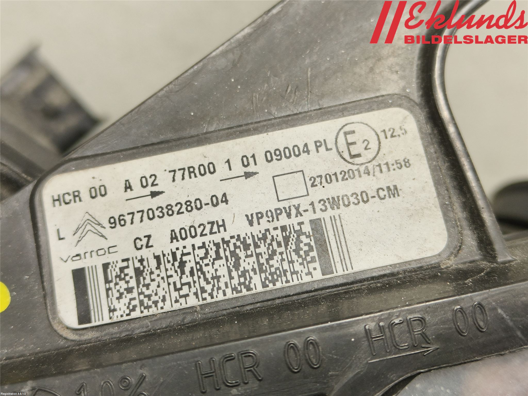 Citroen C3 10-17 Strålkastare Vänster