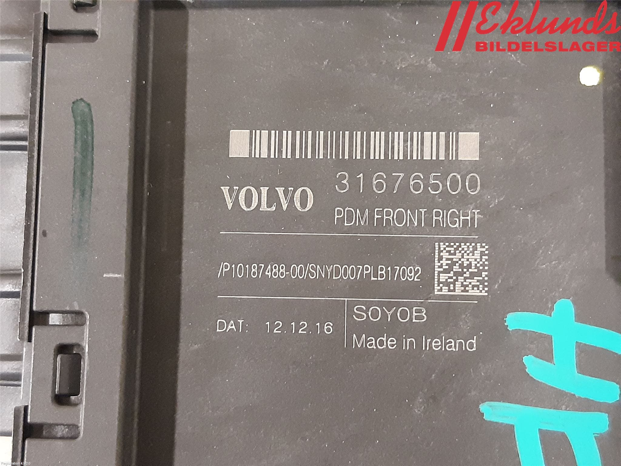 Volvo V90 17->> Fönsterhissmotor