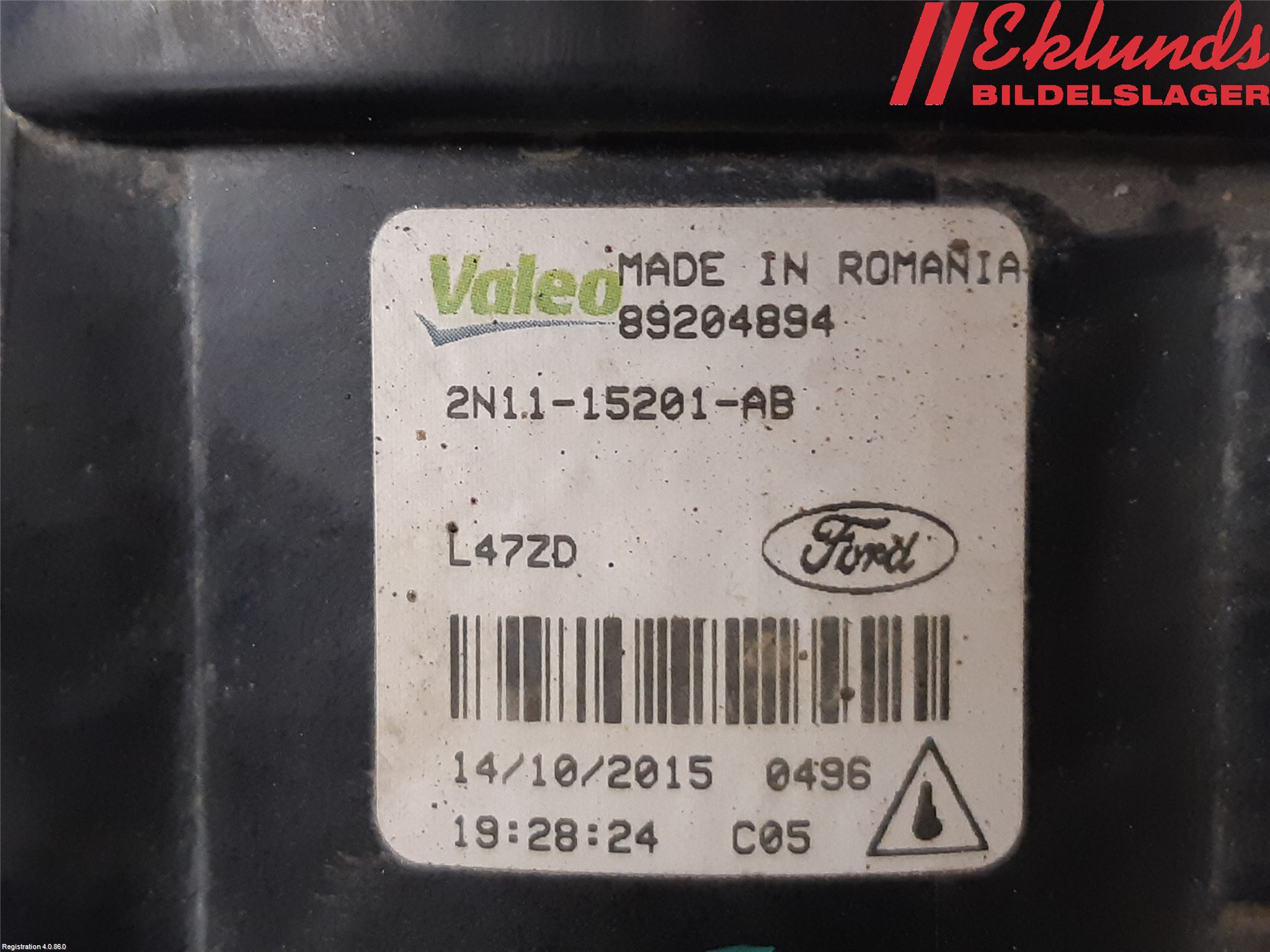 Ford TRANSIT/TOURNEO CUSTOM 13-24 Dimljus-Varselljus Fram