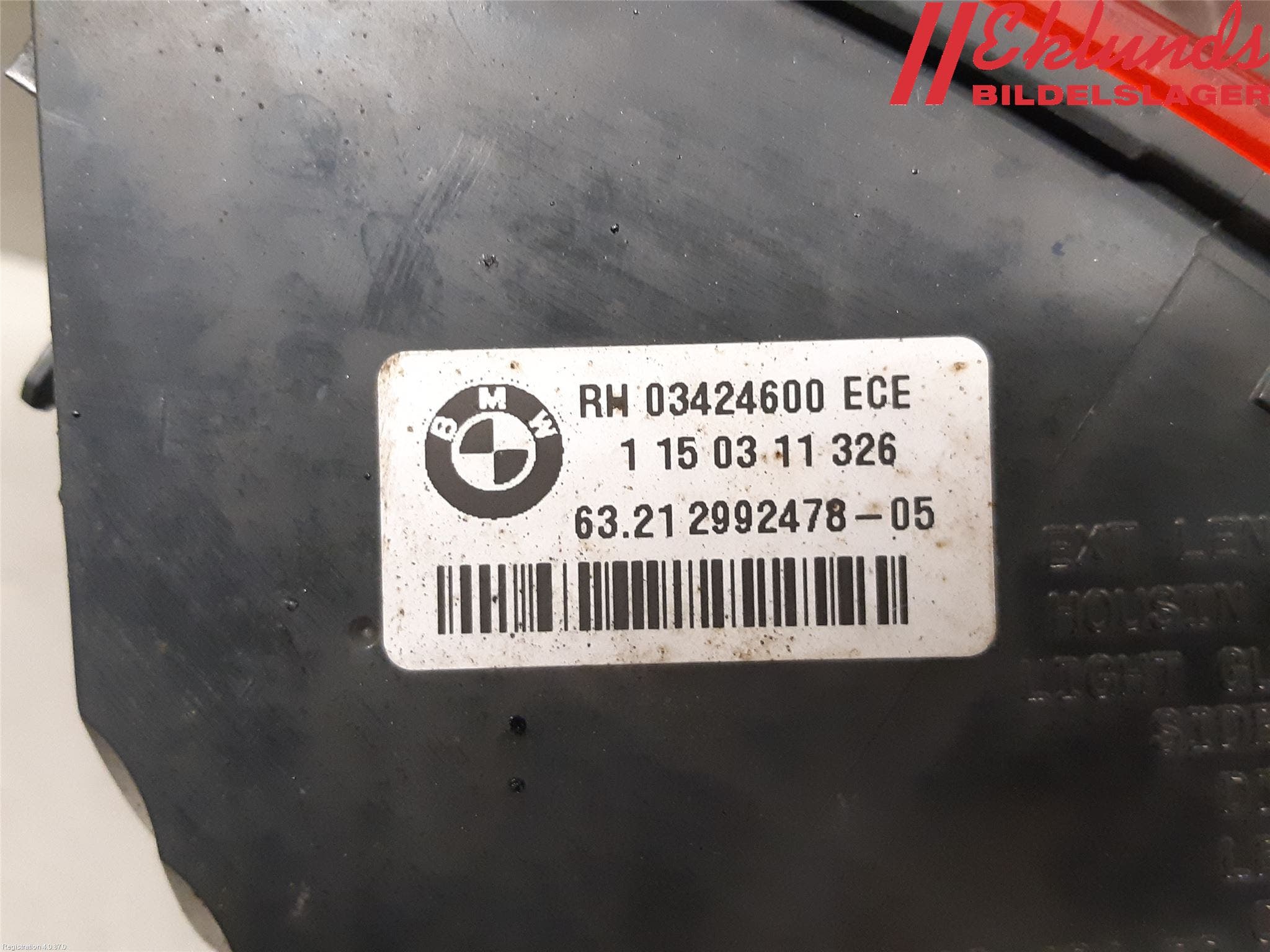 BMW X1 E84 10-15 Bakljus Höger