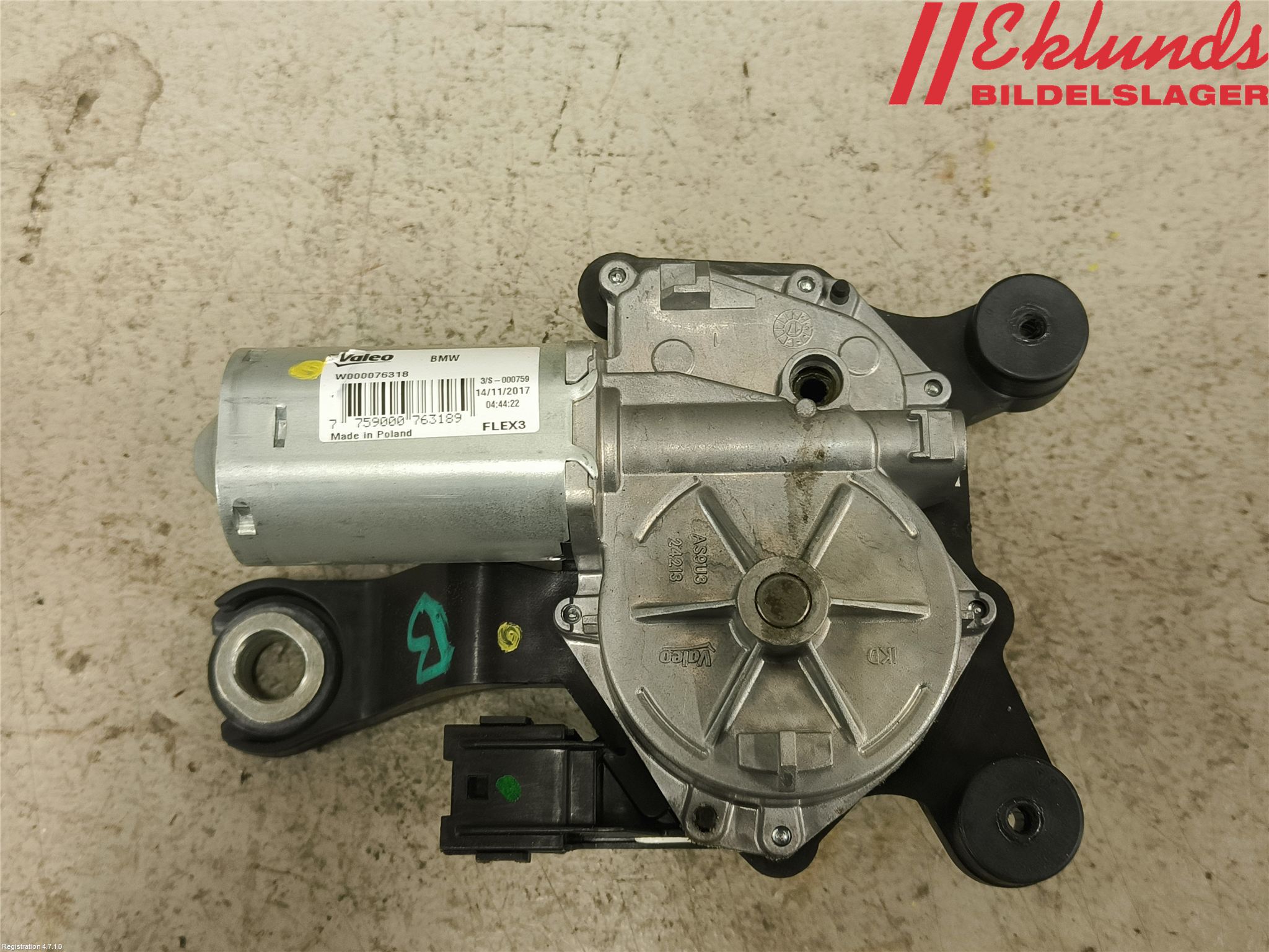 BMW 5 G30/G31/F90 17-23 Torkarmotor Baklucka