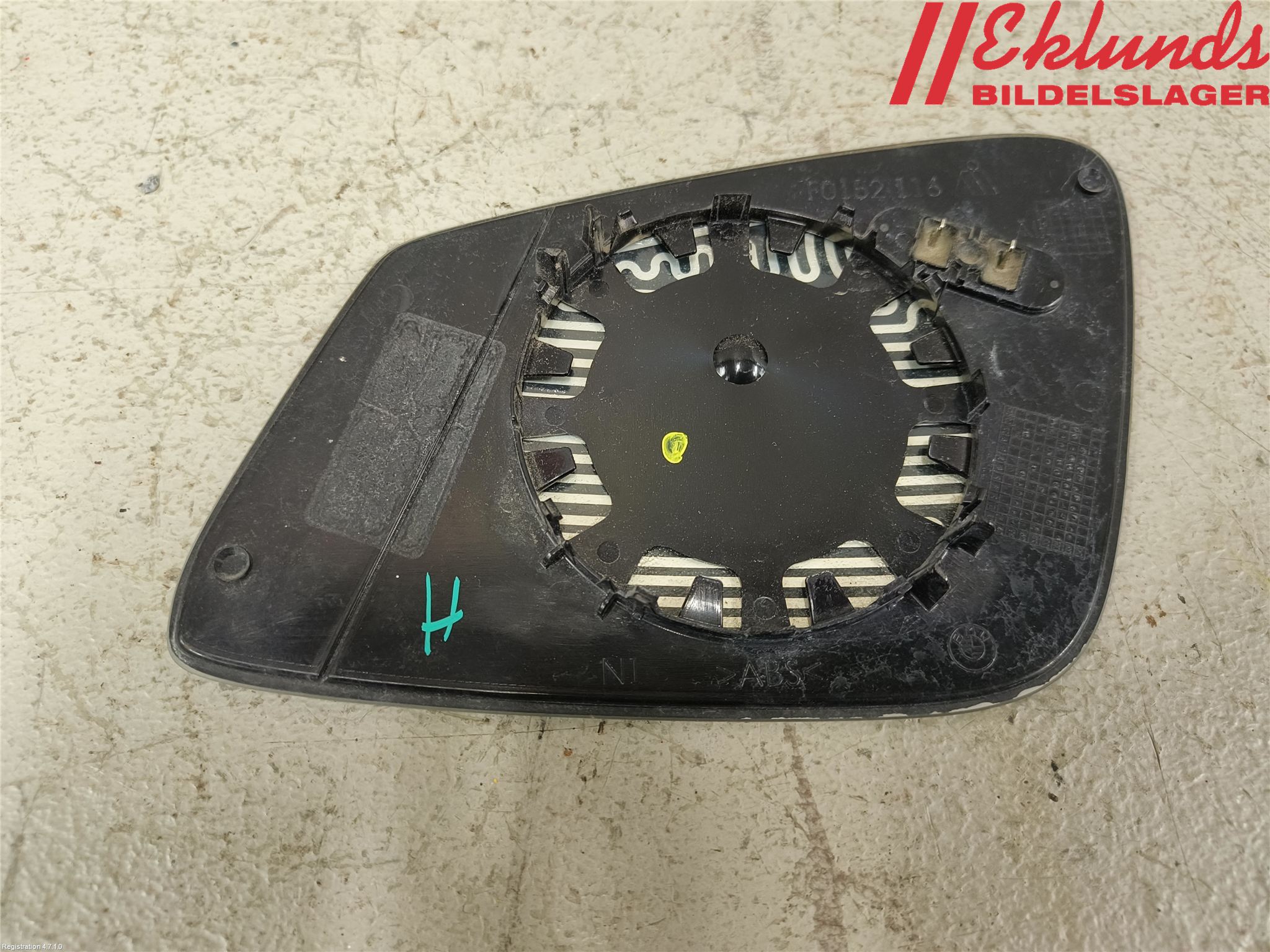 BMW 5 F10/F11/F18 09-17 Spegelglas Hö