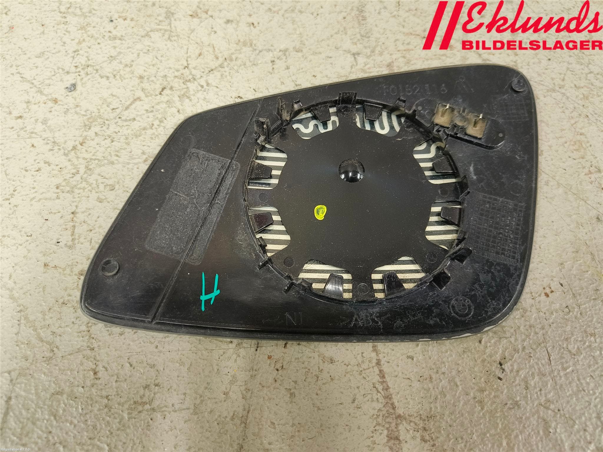 BMW 5 F10/F11/F18 09-17 Spegelglas Hö